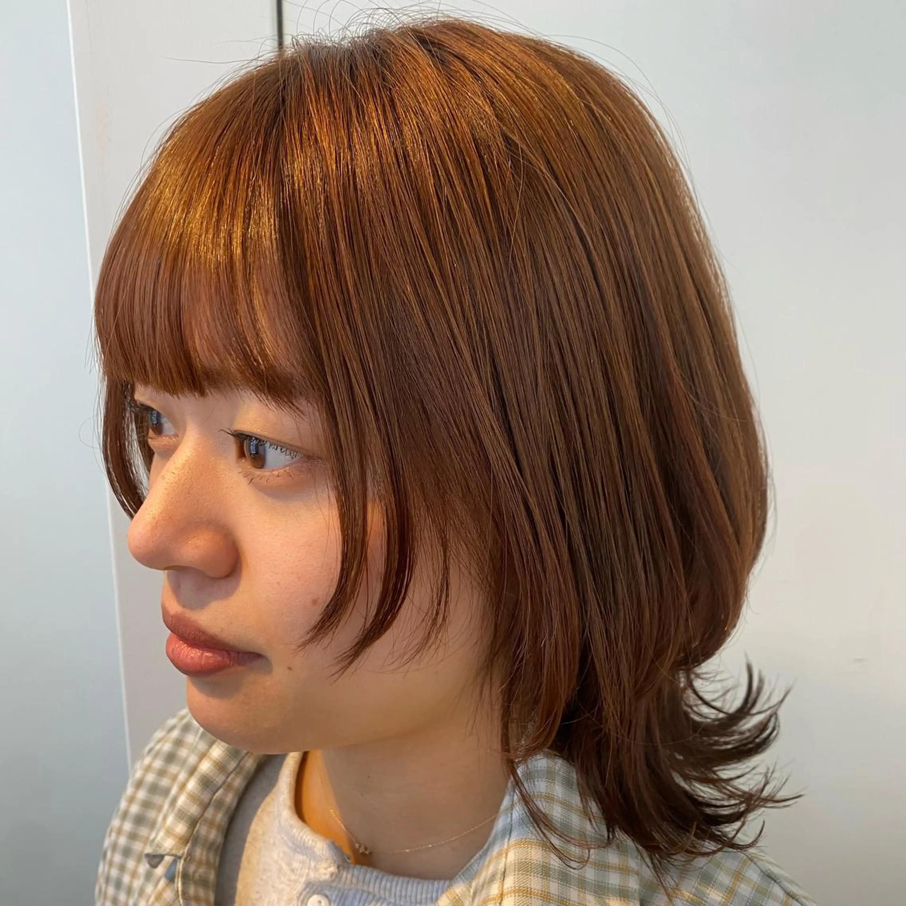 ミディアム ウルフカット カット ヘアカラー トリートメント SALOWIN銀座PAYⅡ店所属・GINZARay2 風本朱里🐥のヘアスタイル