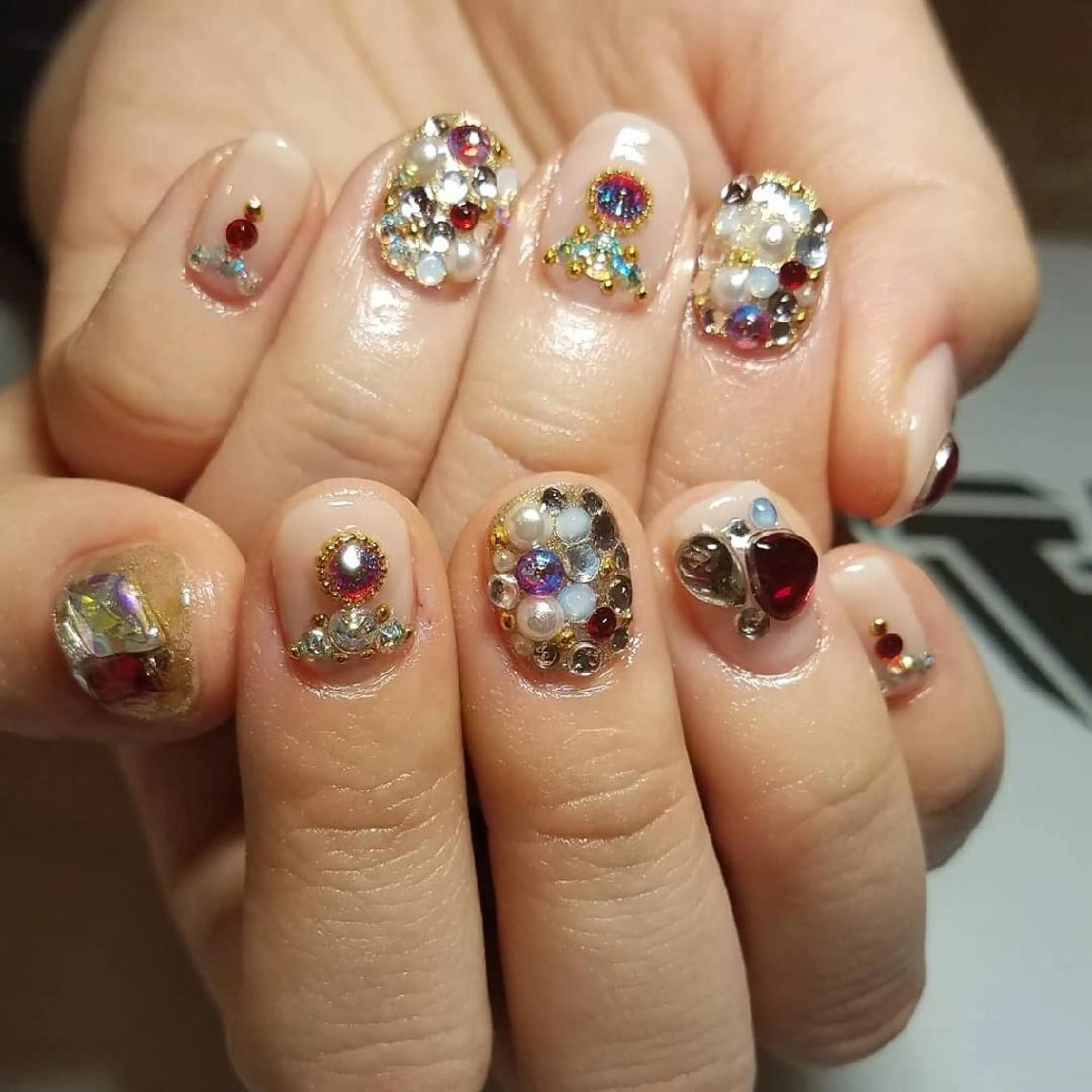 ネイル キラキラネイル ハンドネイル JuniNail韓国 ネイリストsuのネイルデザイン