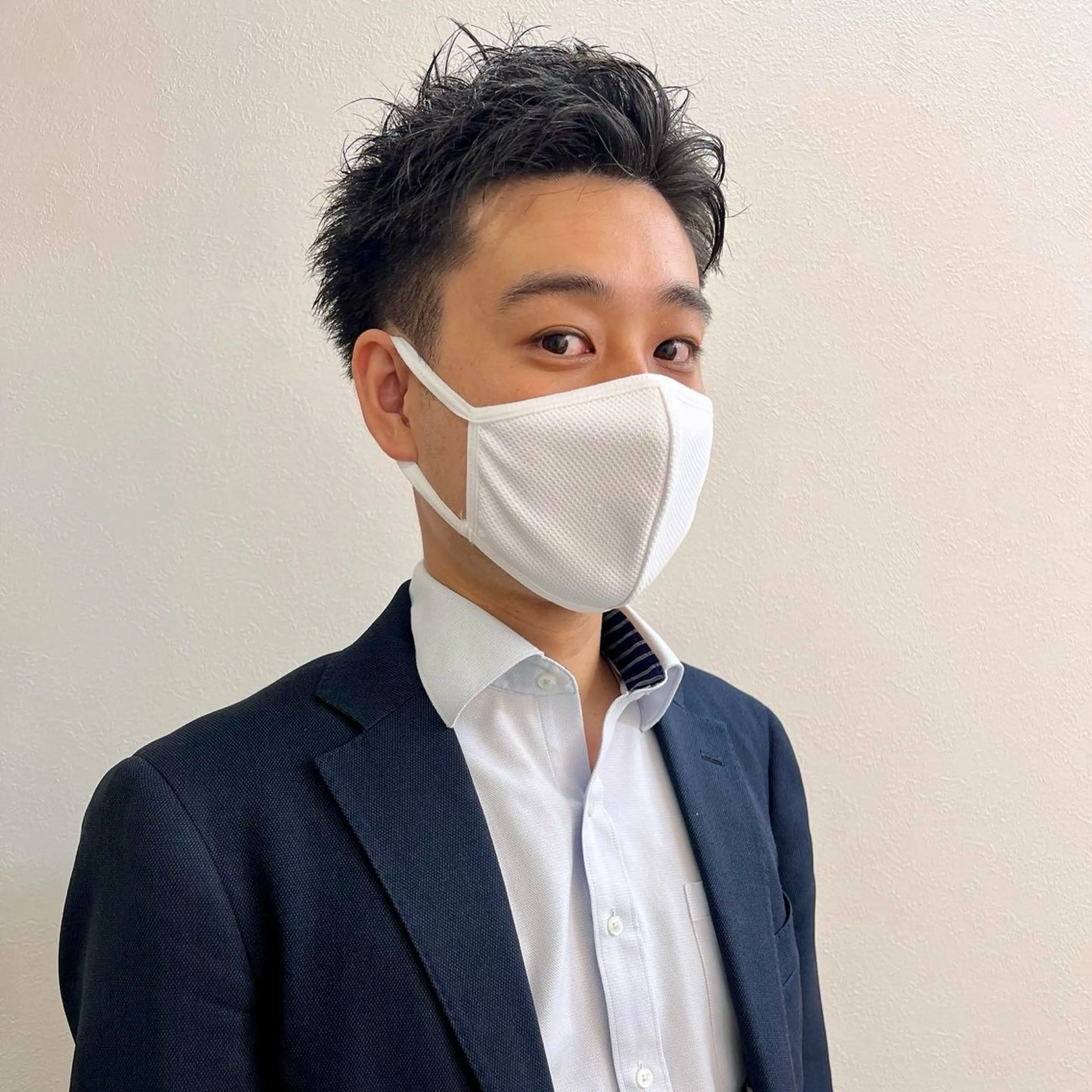 ショート メンズ アップバング メンズ就活ヘア メンズパーマ メンズショート スパイキーショート カット ヘアセット 【池袋/スパイキー ショート】ⓝⓘⓜⓤのヘアスタイル