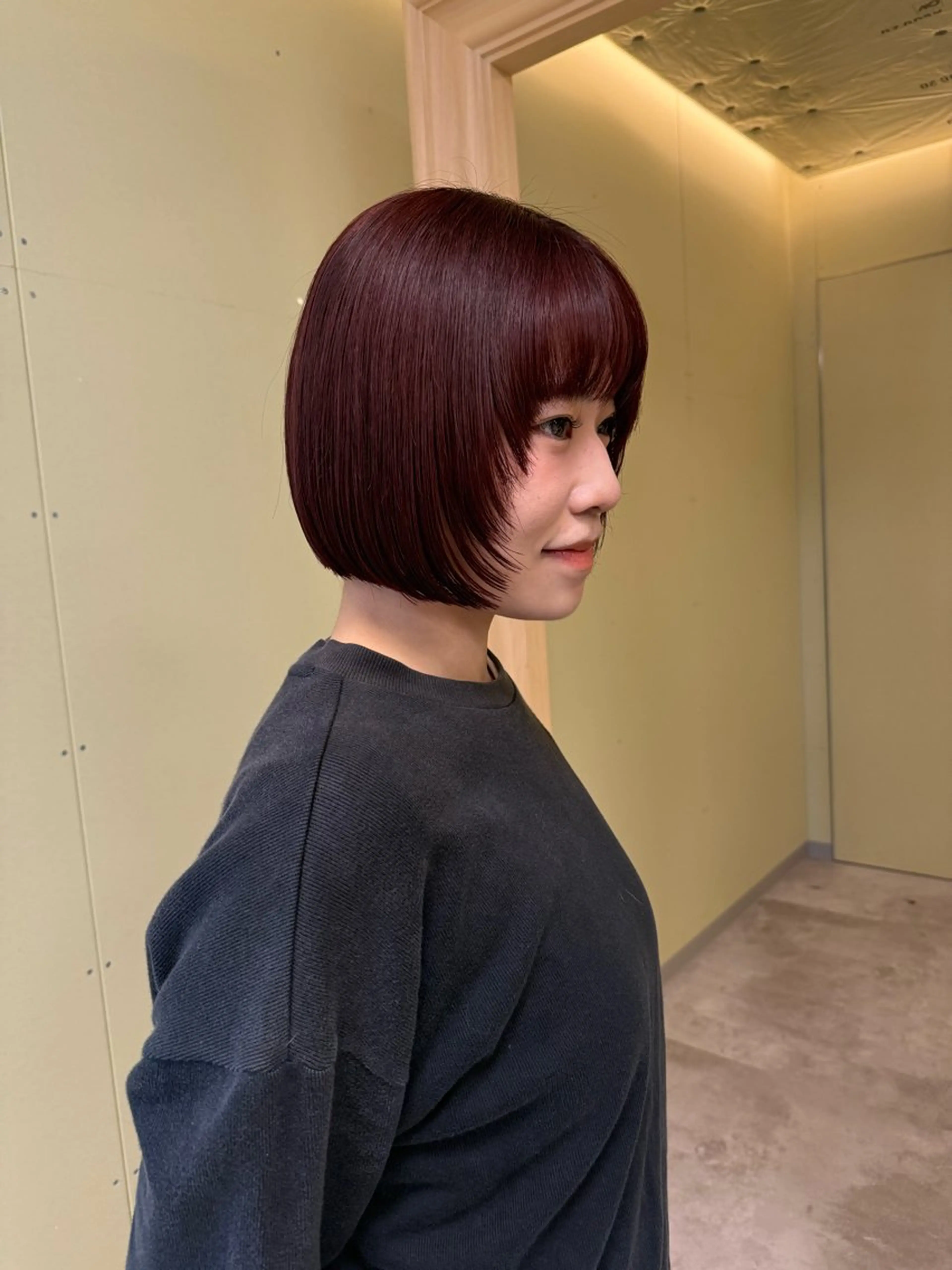 ショート カラー カット ヘアカラー トリートメント 伶風/デザインカット /ボブ/透明感カラーのヘアスタイル