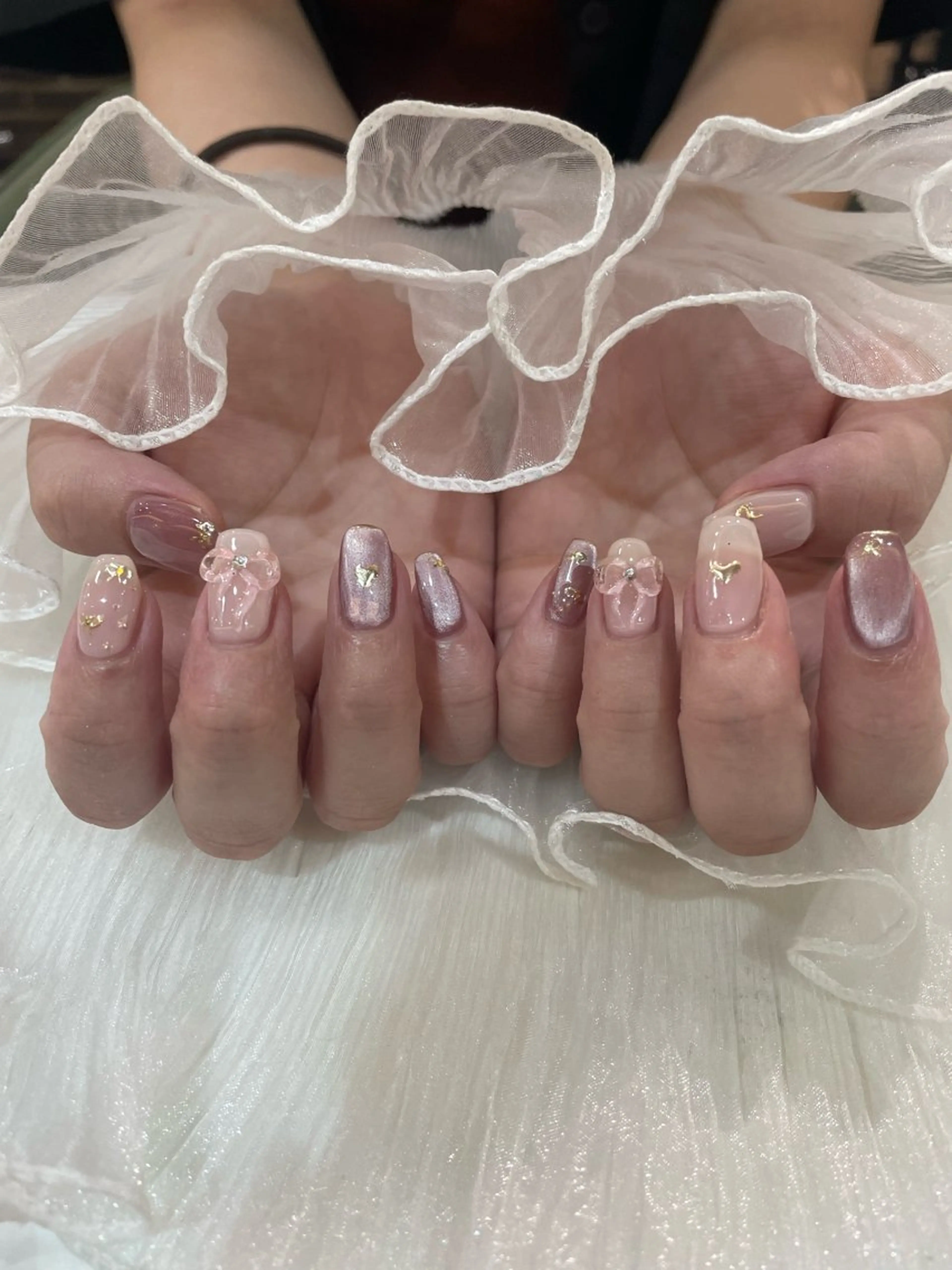 ネイル ハンドネイル ‪るか/‪透明感 カラー/アレンジのヘアスタイル