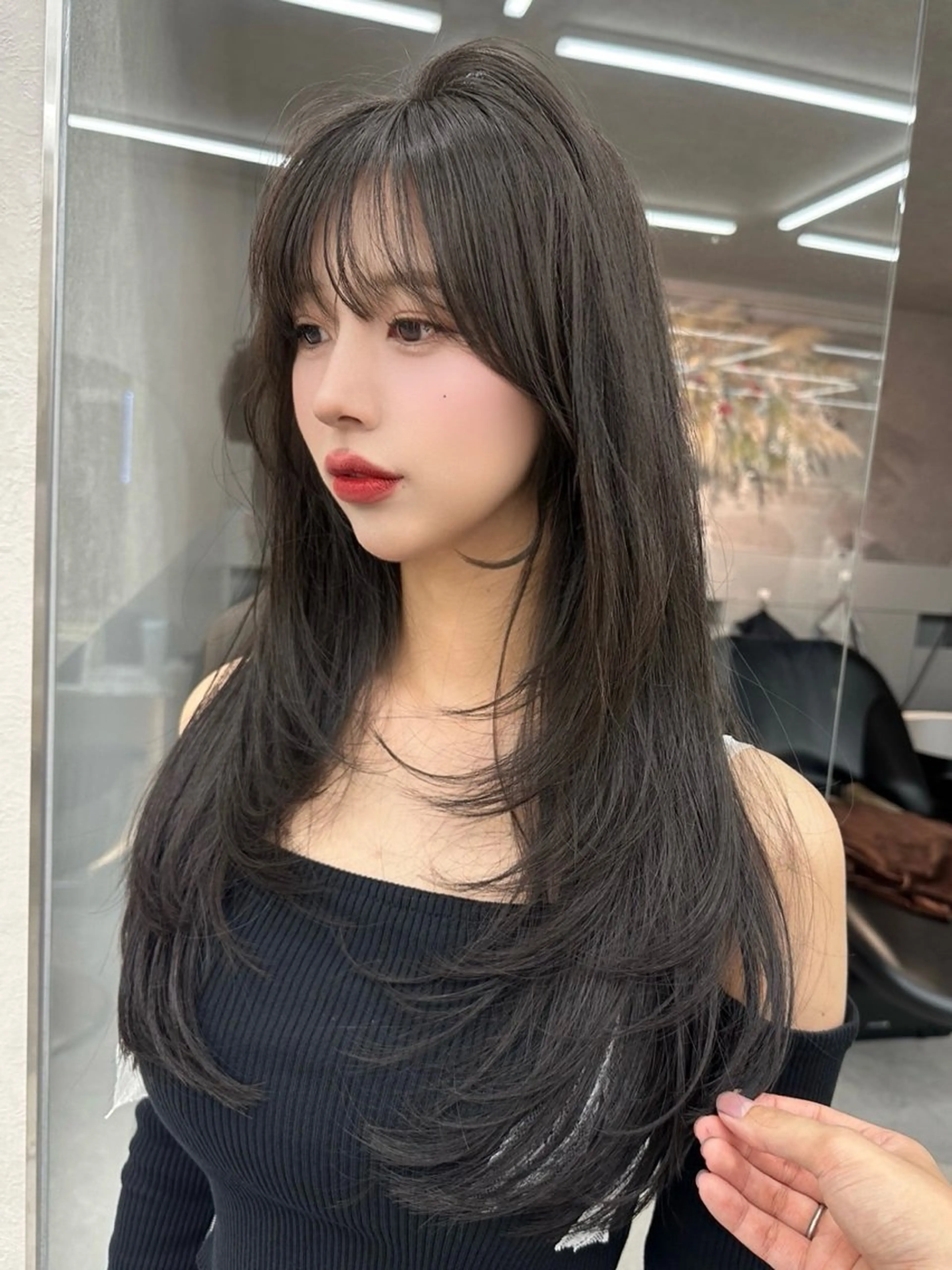 ロング カット ヘアカラー トリートメント 髪質改善 ☘️松井　傑のヘアスタイル