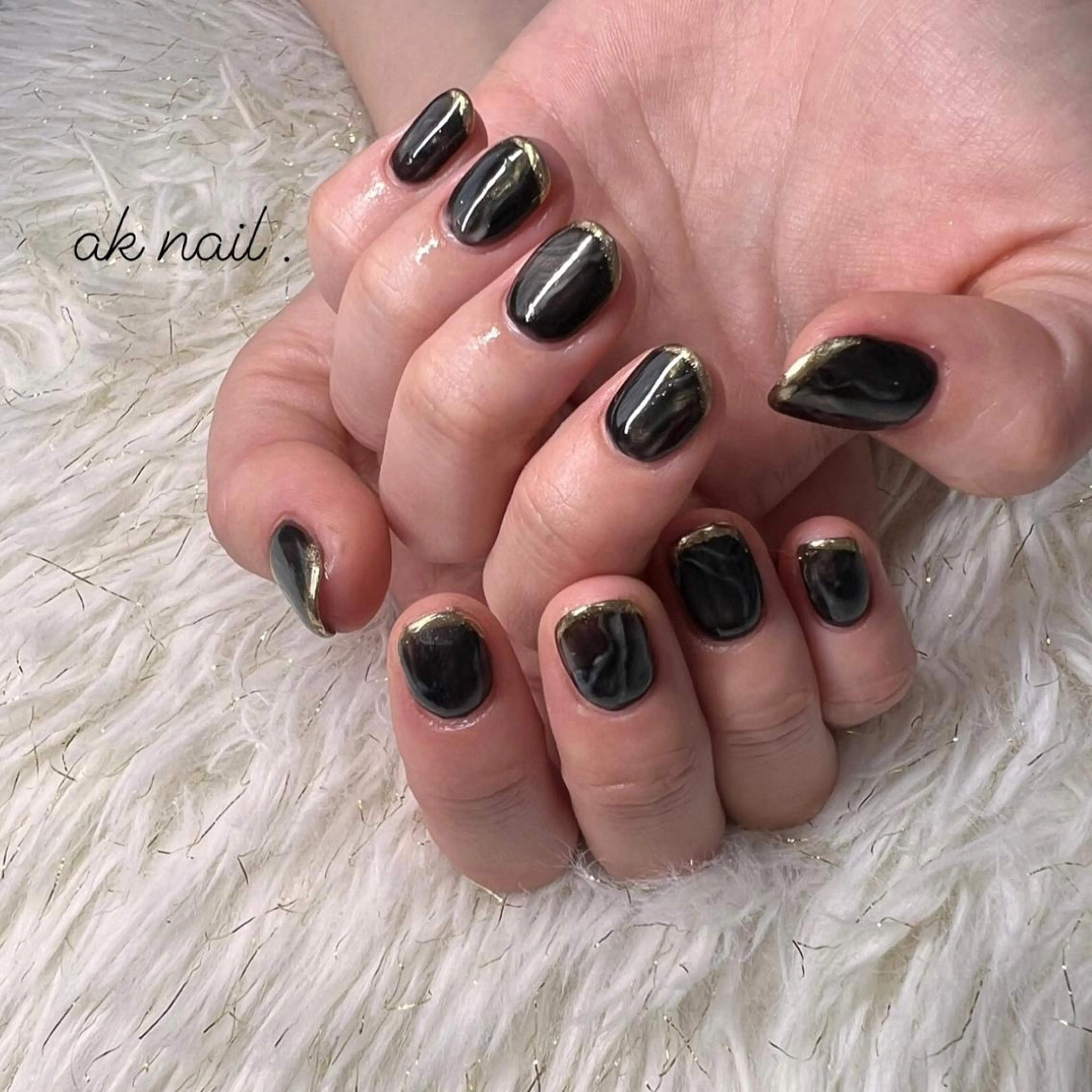 ショート ネイル ハンドネイル ak nail .のネイルデザイン