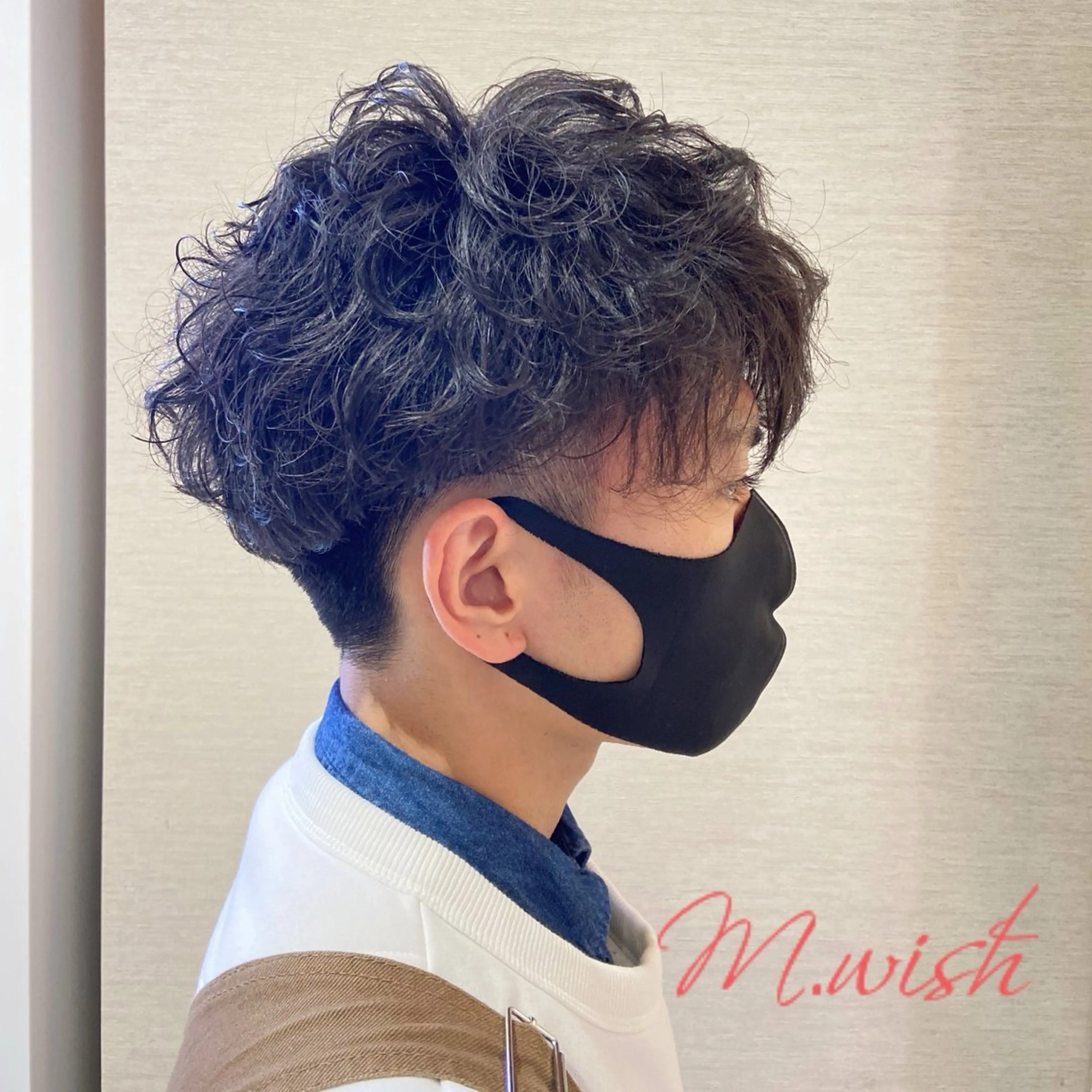 ショート パーマ メンズ カット パーマ 長田 尚大のヘアスタイル