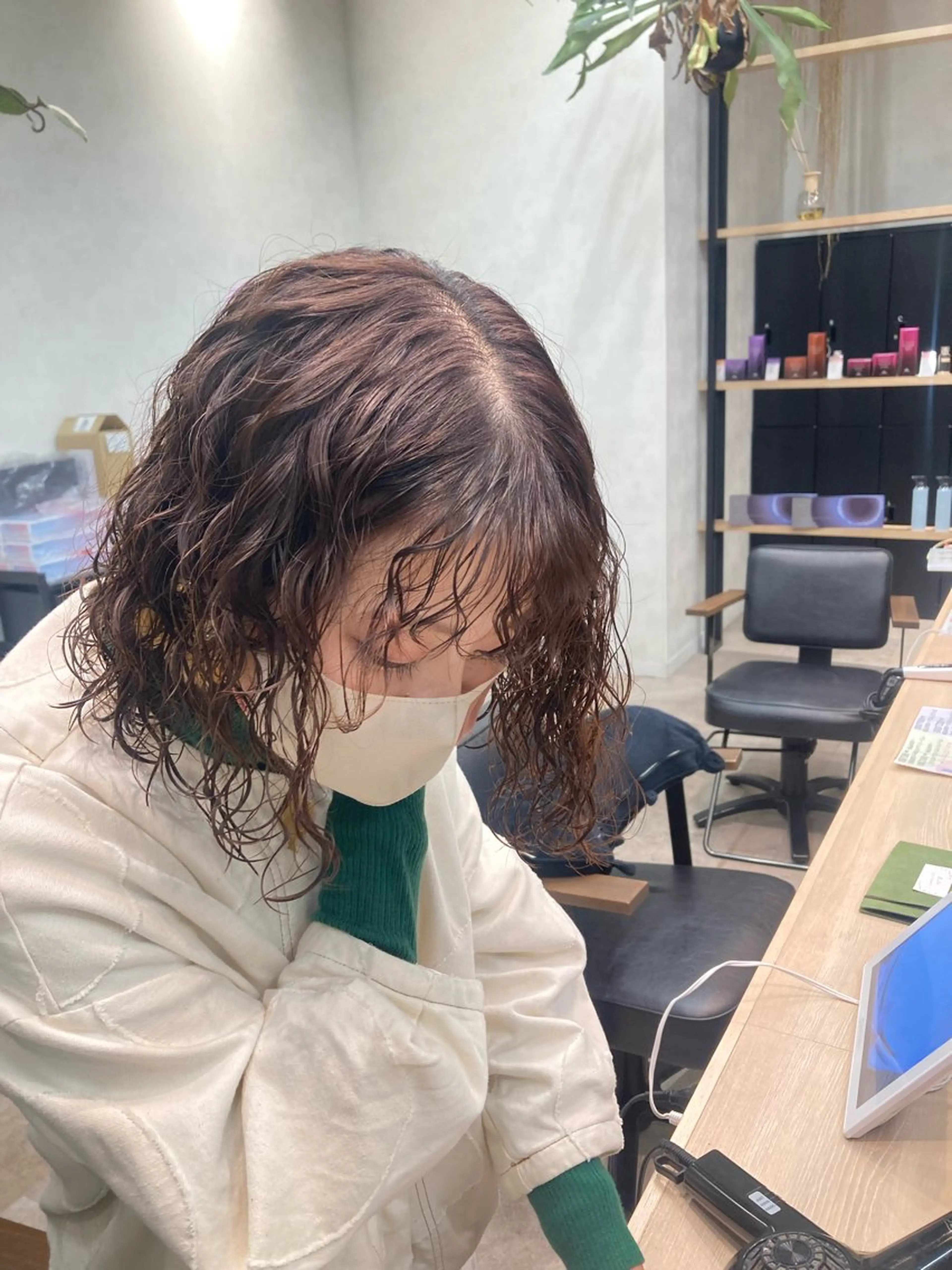 パーマ ニュアンスパーマ 曲がる縮毛矯正　爲石のヘアスタイル