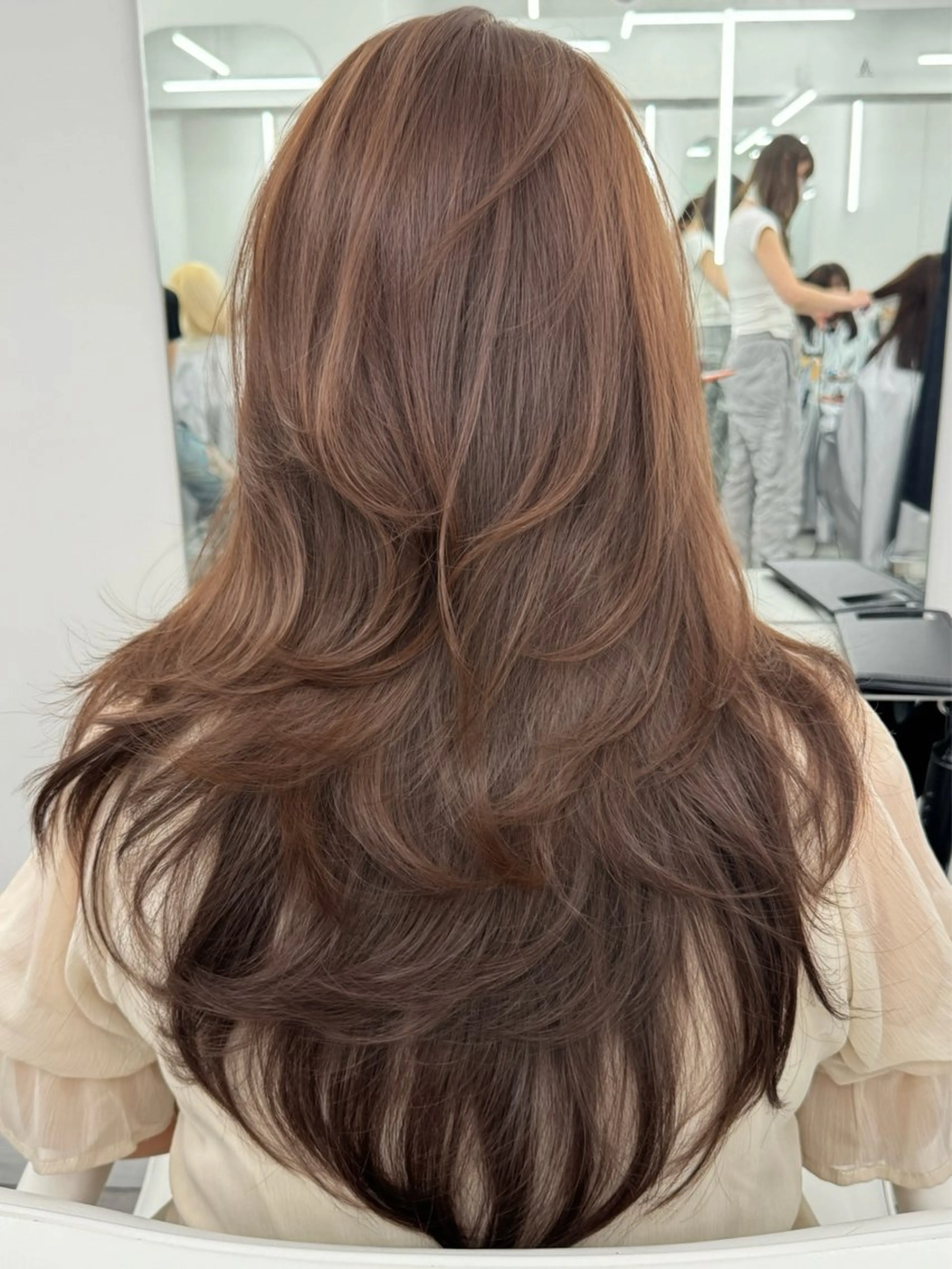 ロング カラー カット ヘアカラー 顔まわりの神様 藤嶋秀幸のヘアスタイル