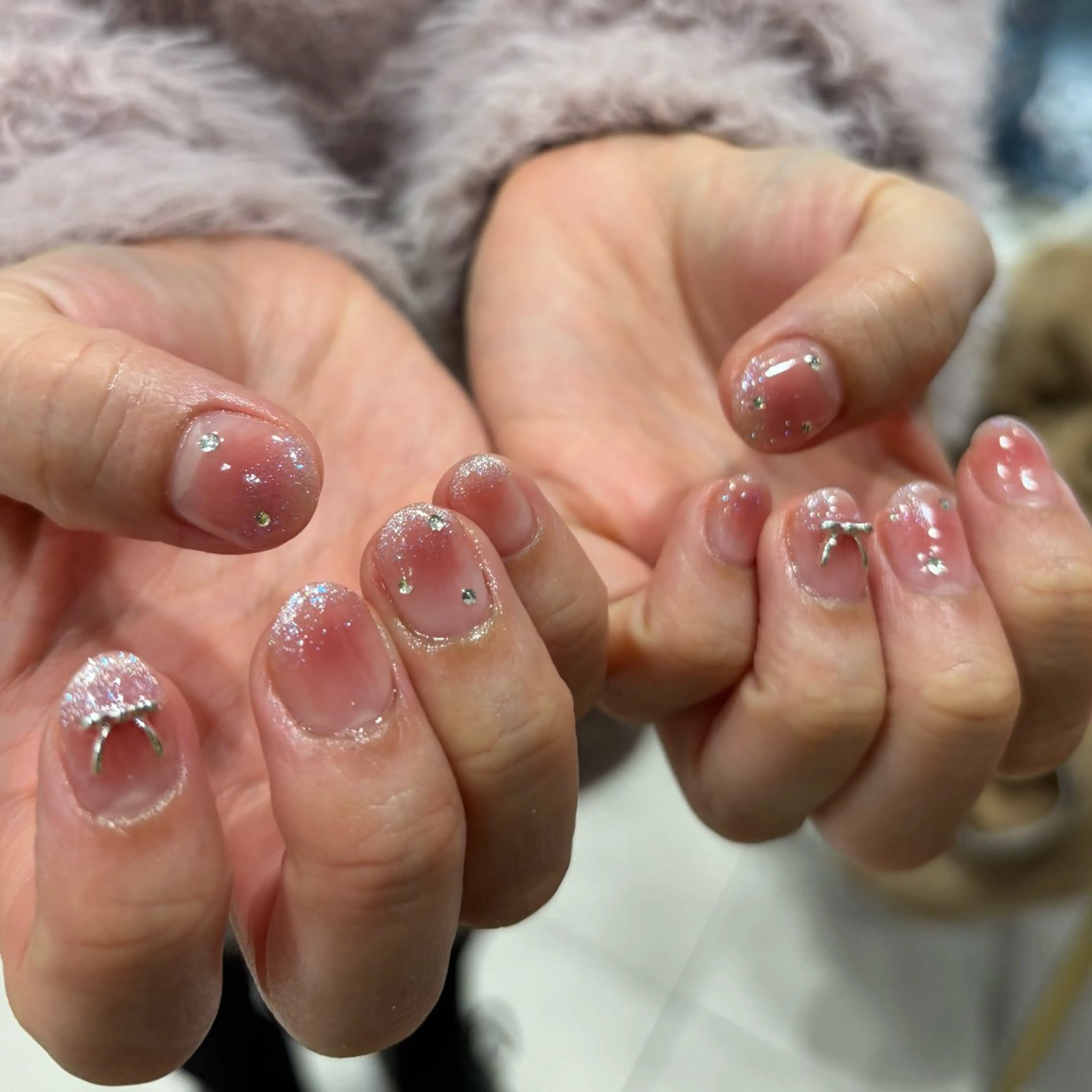 ネイル チークネイル フレンチネイル ハンドネイル 【N°nail】 fuyukaのネイルデザイン