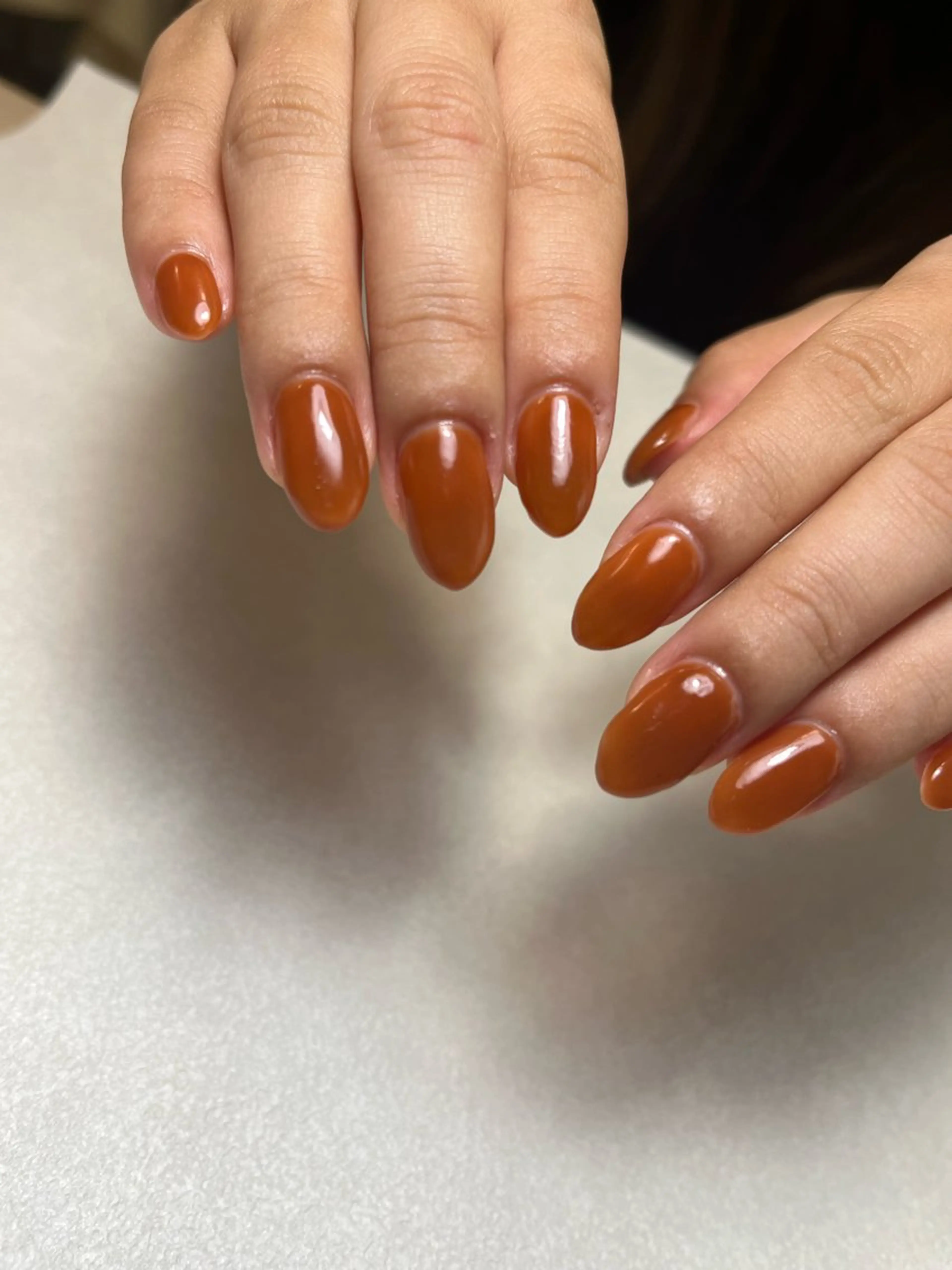 ネイル ブラウン ハンドネイル nail room.のネイルデザイン