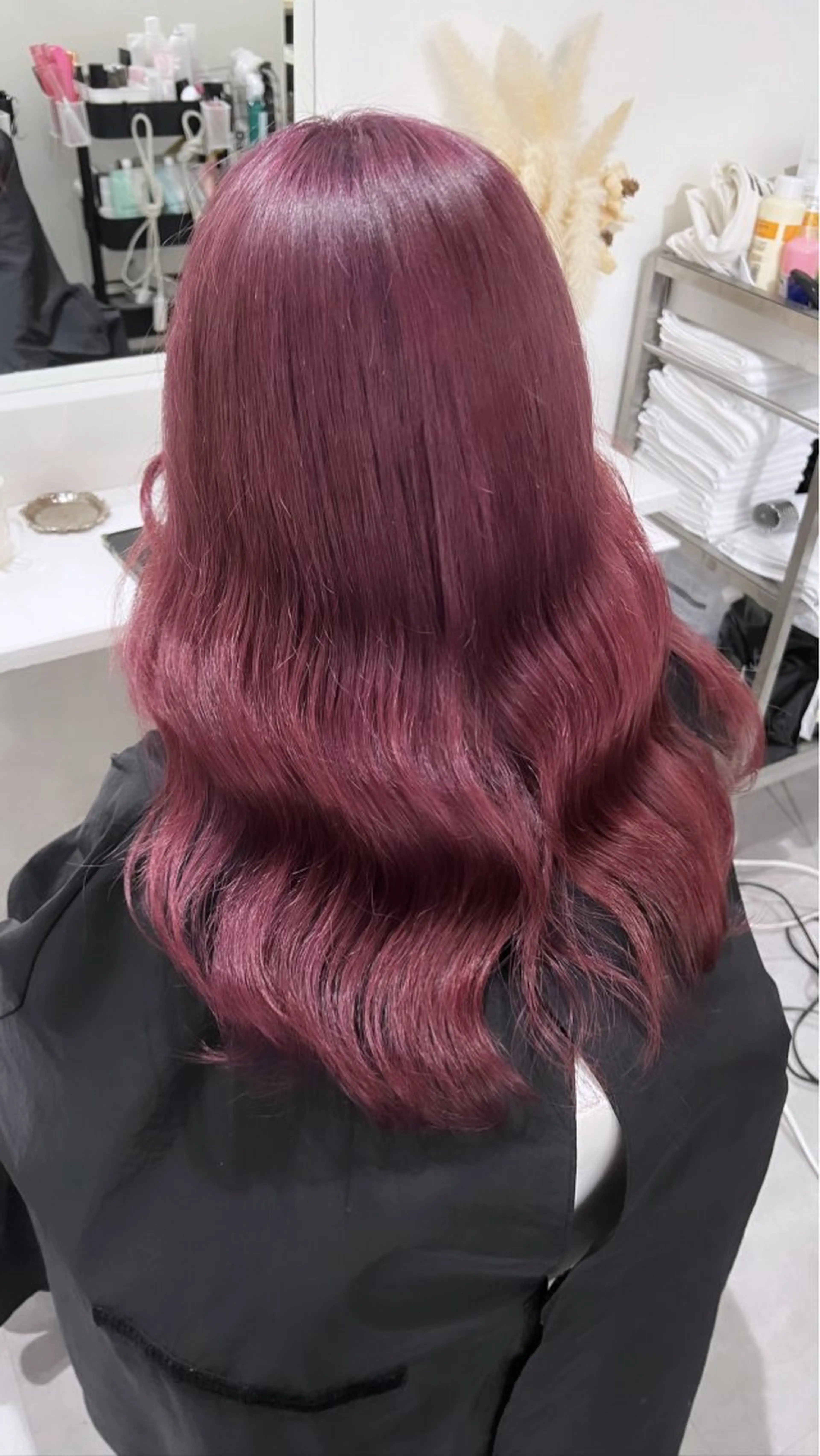 セミロング ヘアカラー philia所属・HONO/韓国 🇰🇷大阪エクステのヘアスタイル