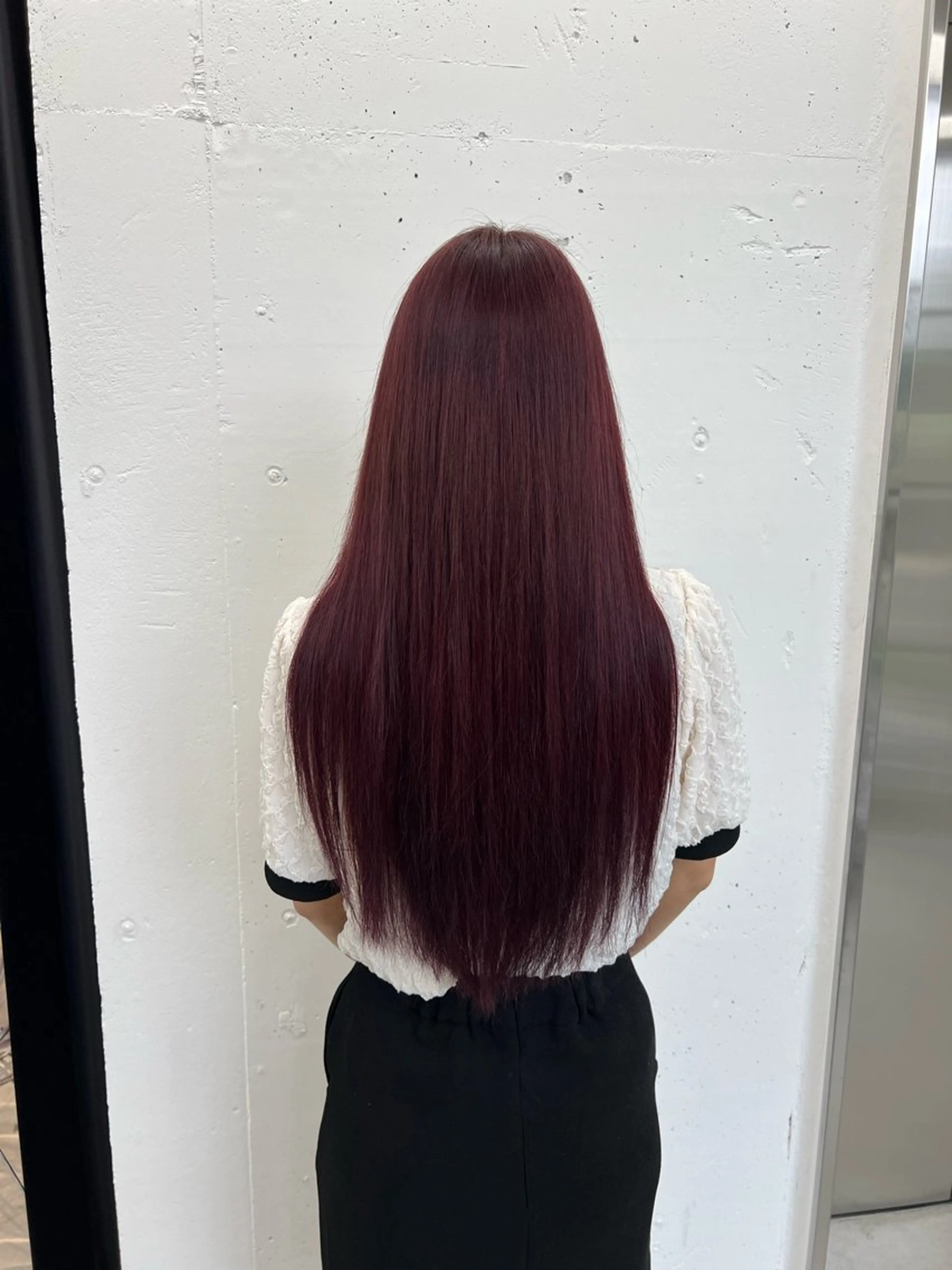 ロング カラー ブリーチ ピンクカラー ヘアカラー トリートメント あすか JILLSTUDIOのヘアスタイル