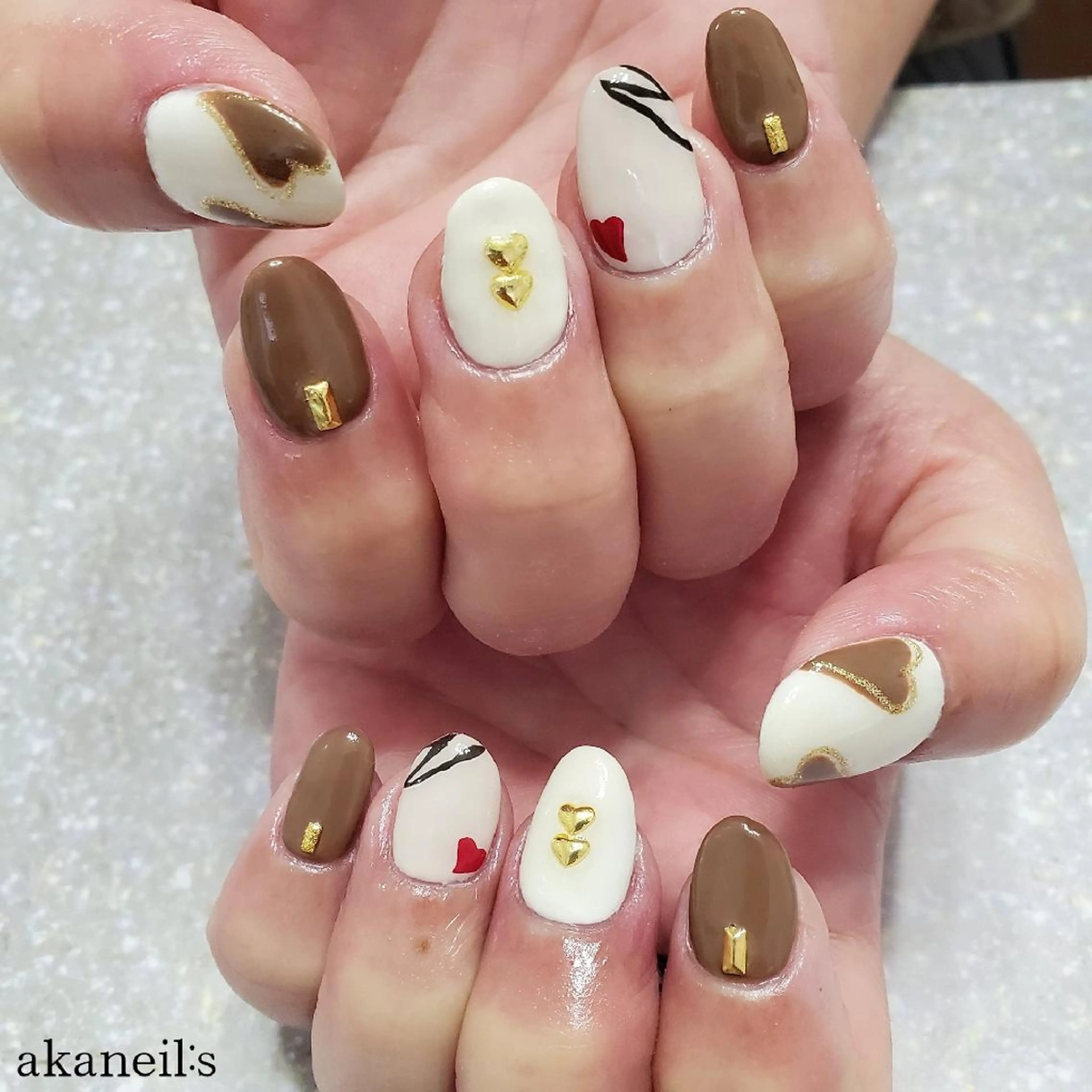 ネイル バレンタイン 【akaneils】 アカネのネイルデザイン