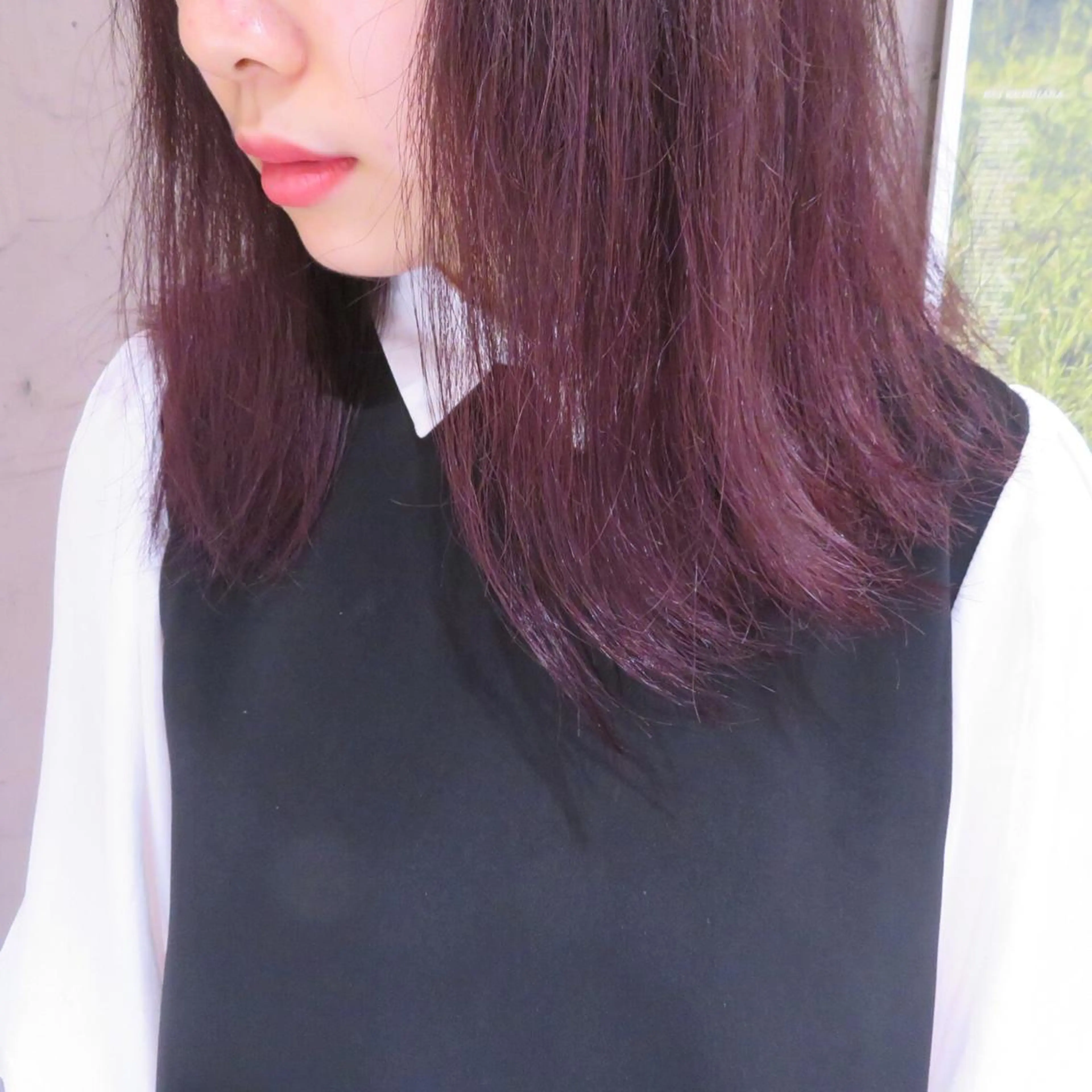 ショート ミディアム セミロング ロング カラー ヘアアレンジ アッシュ ブルーカラー レイヤーカット BLend 渋谷のヘアスタイル