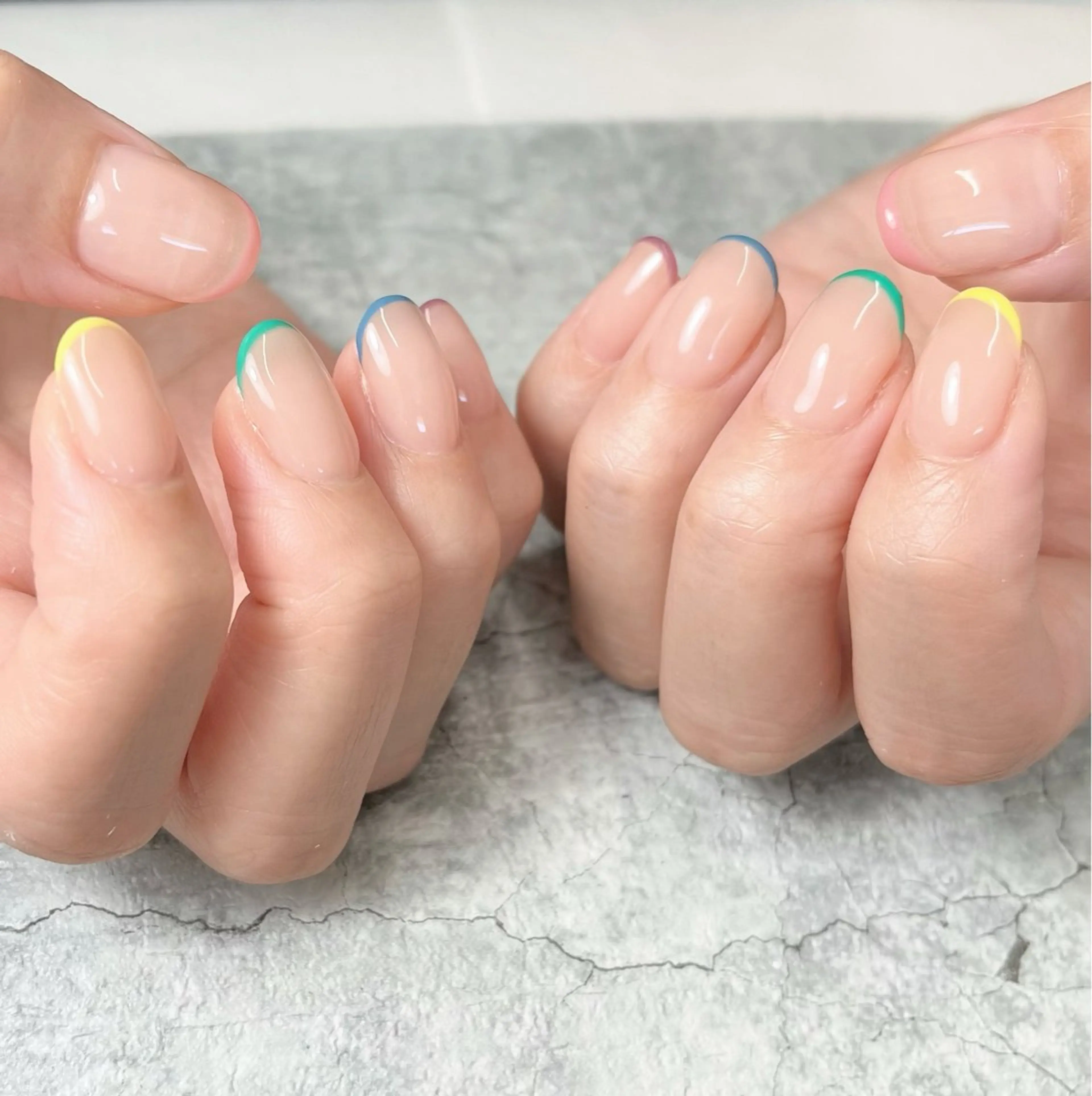 ネイル フレンチネイル ハンドネイル m.yネイル所属・末石 真悠のネイルデザイン