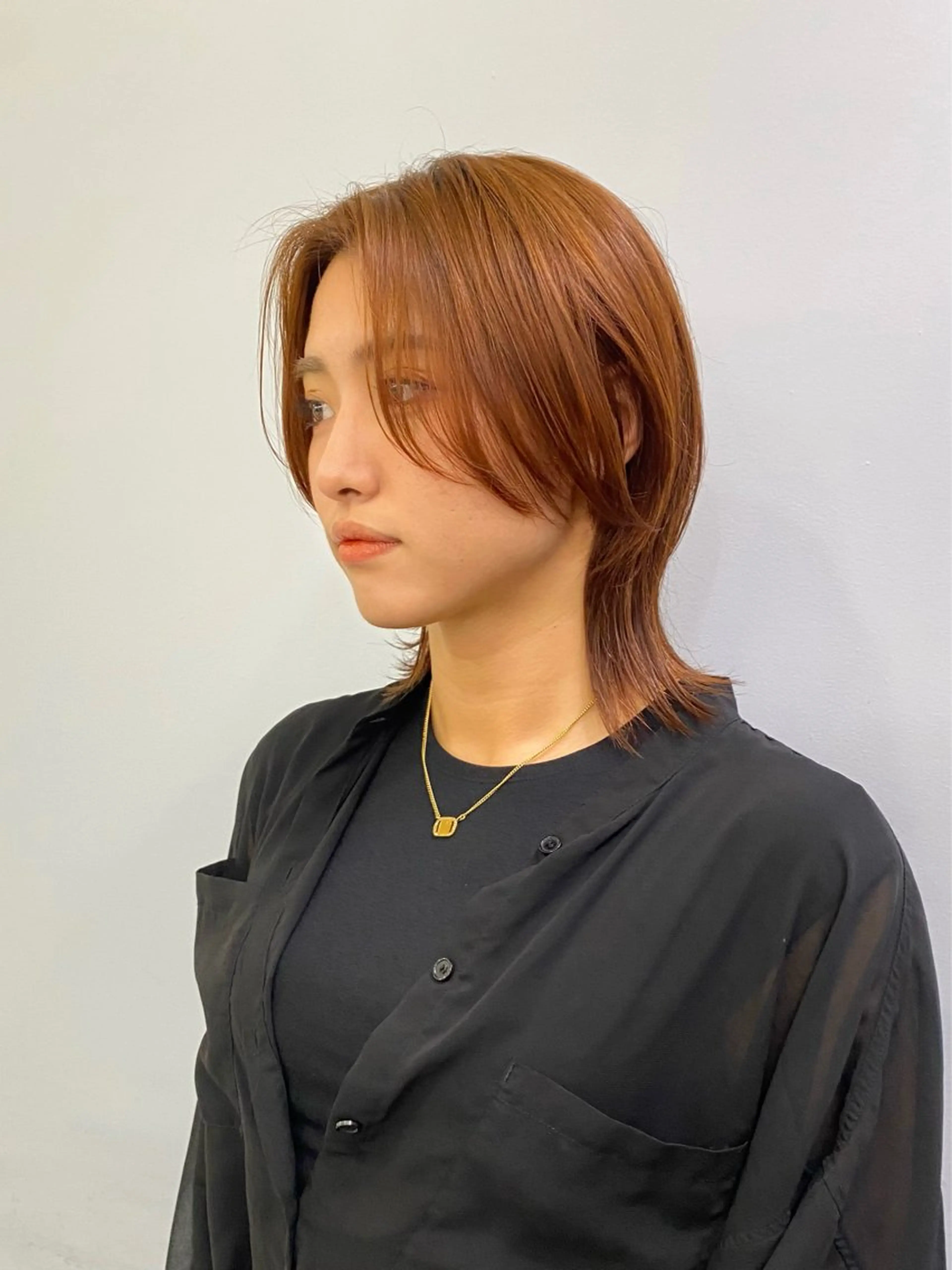 ミディアム ウルフカット garage.所属・吉田 慎冴/メンズパーマのヘアスタイル