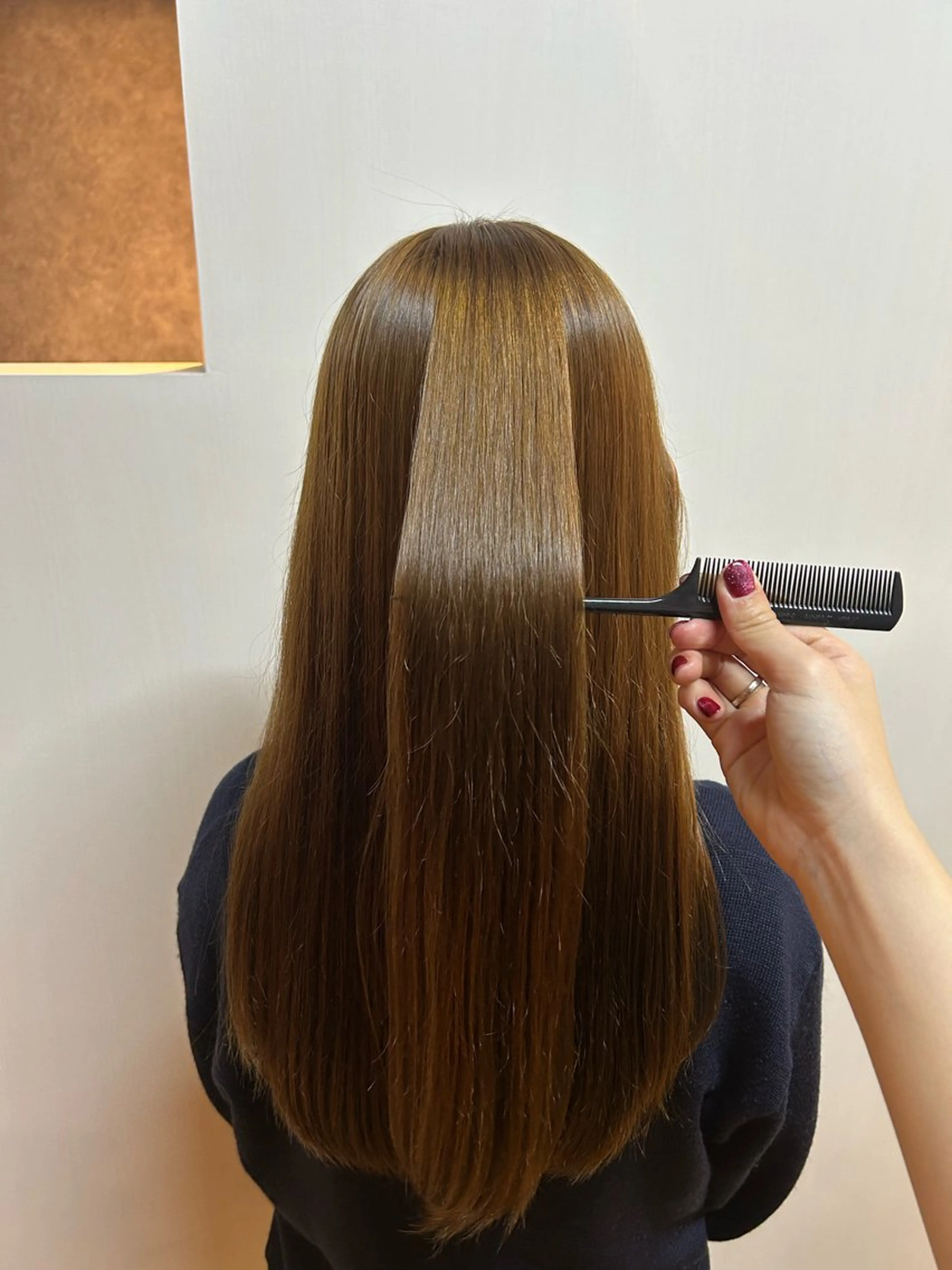 セミロング カラー カット 縮毛矯正 トリートメント レディース特化/ 透明感カラー/あんみのヘアスタイル