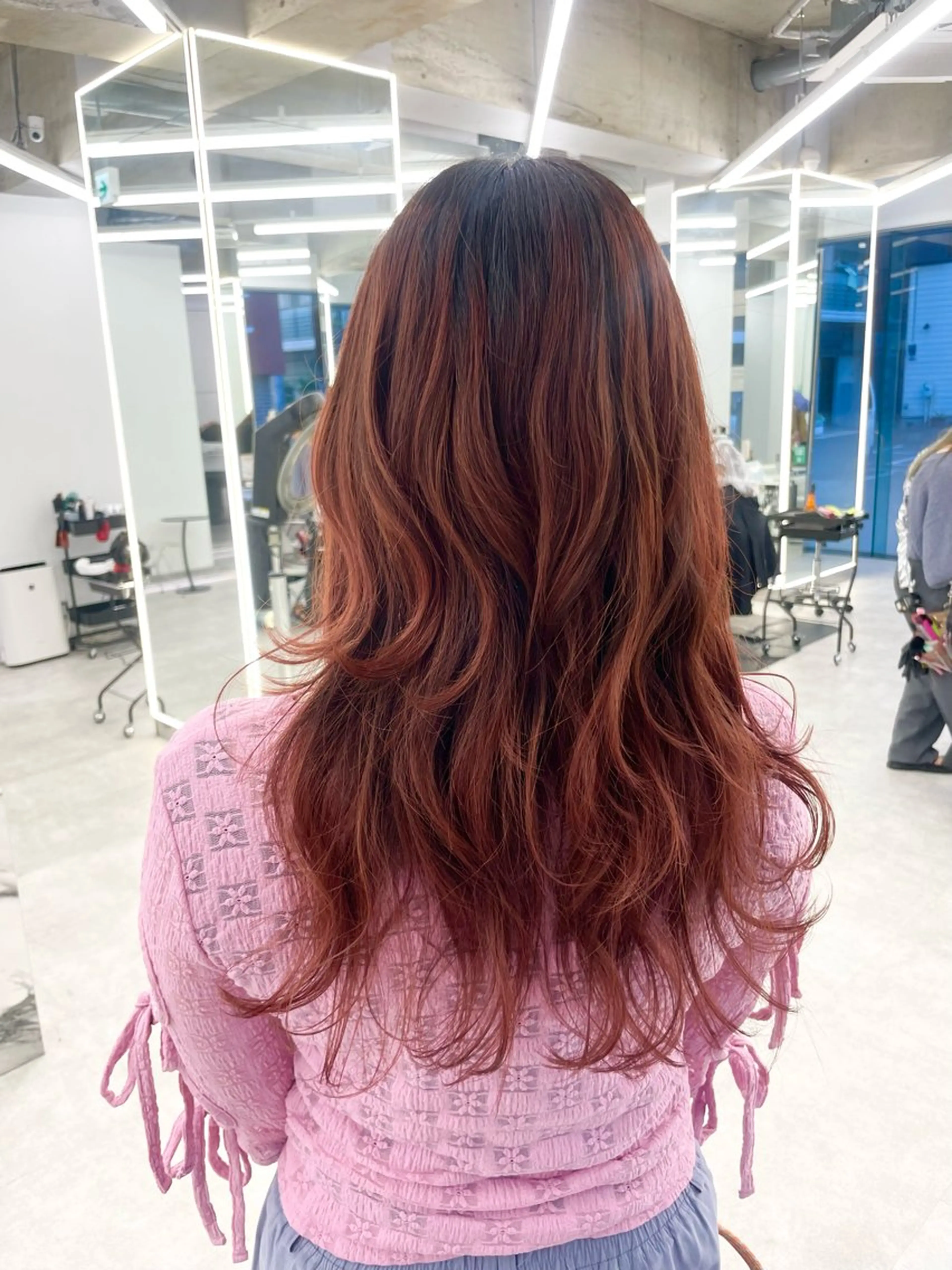 ロング カラー ヘアアレンジ ヘアカラー トリートメント 【Brown】おじま のぞみのヘアスタイル