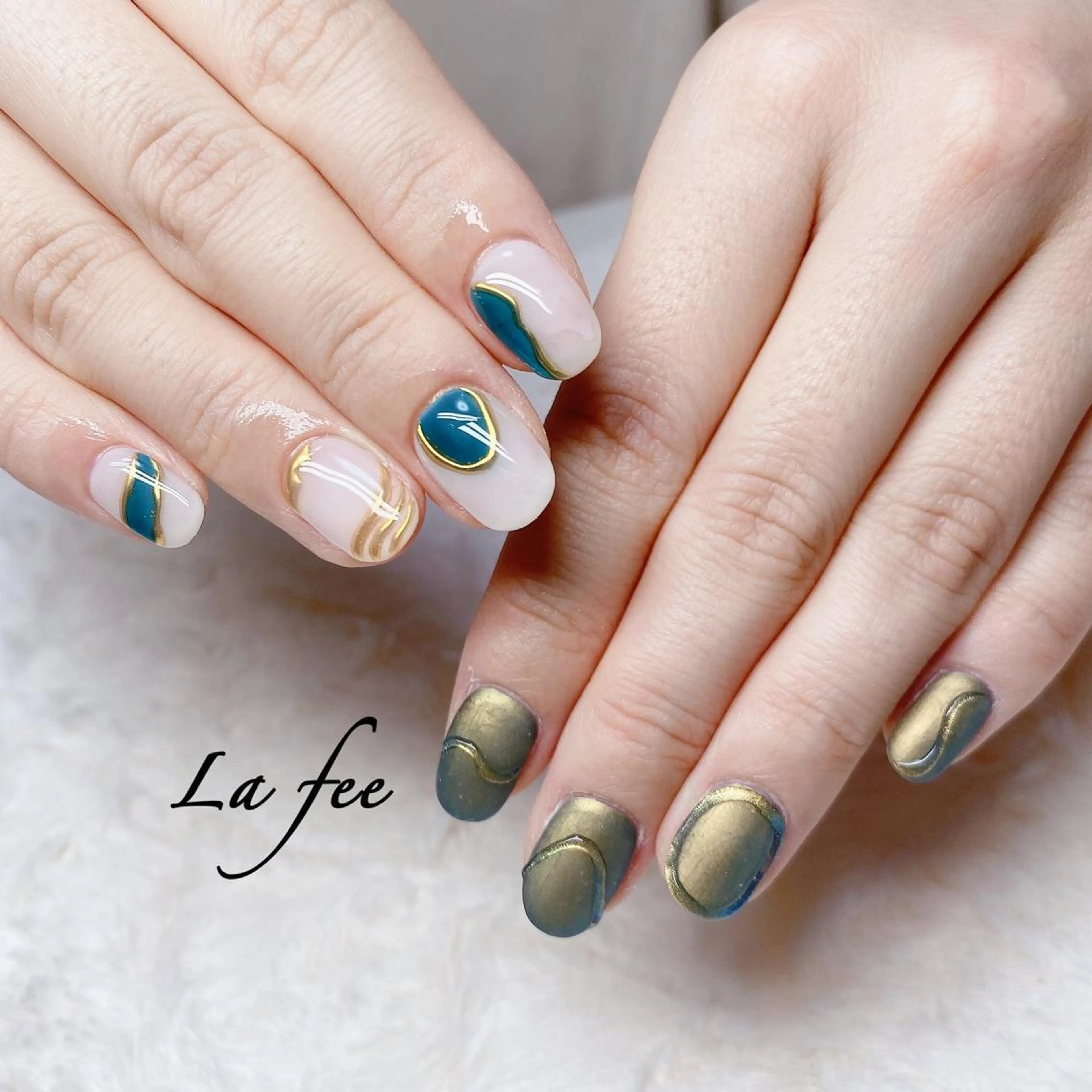 カラー ネイル ハンドネイル ハンドケア La feeのネイルデザイン