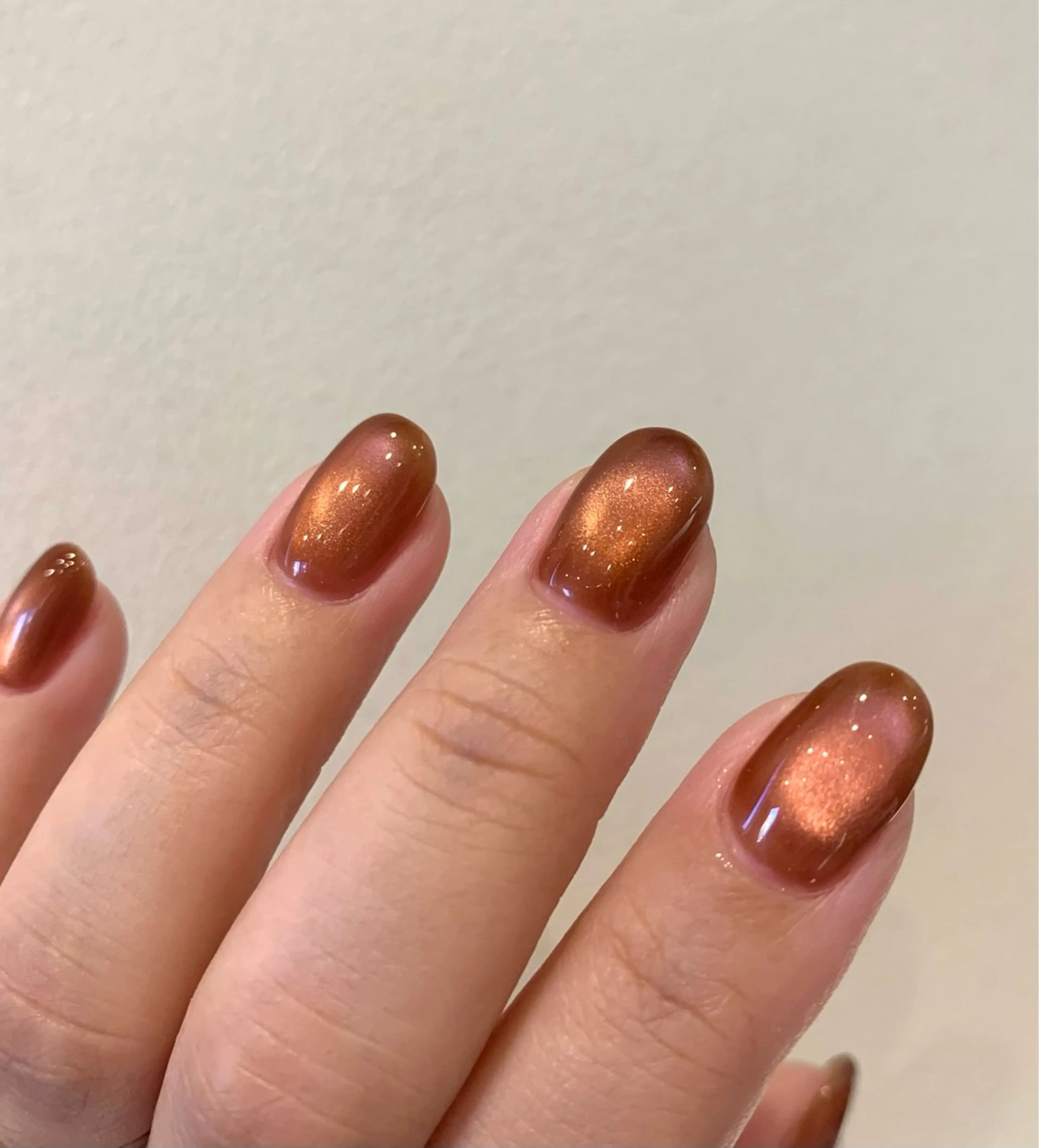ネイル フラッシュネイル マグネットネイル オフィスネイル オレンジ ピンク ハンドネイル sufu. nail YUKIのネイルデザイン