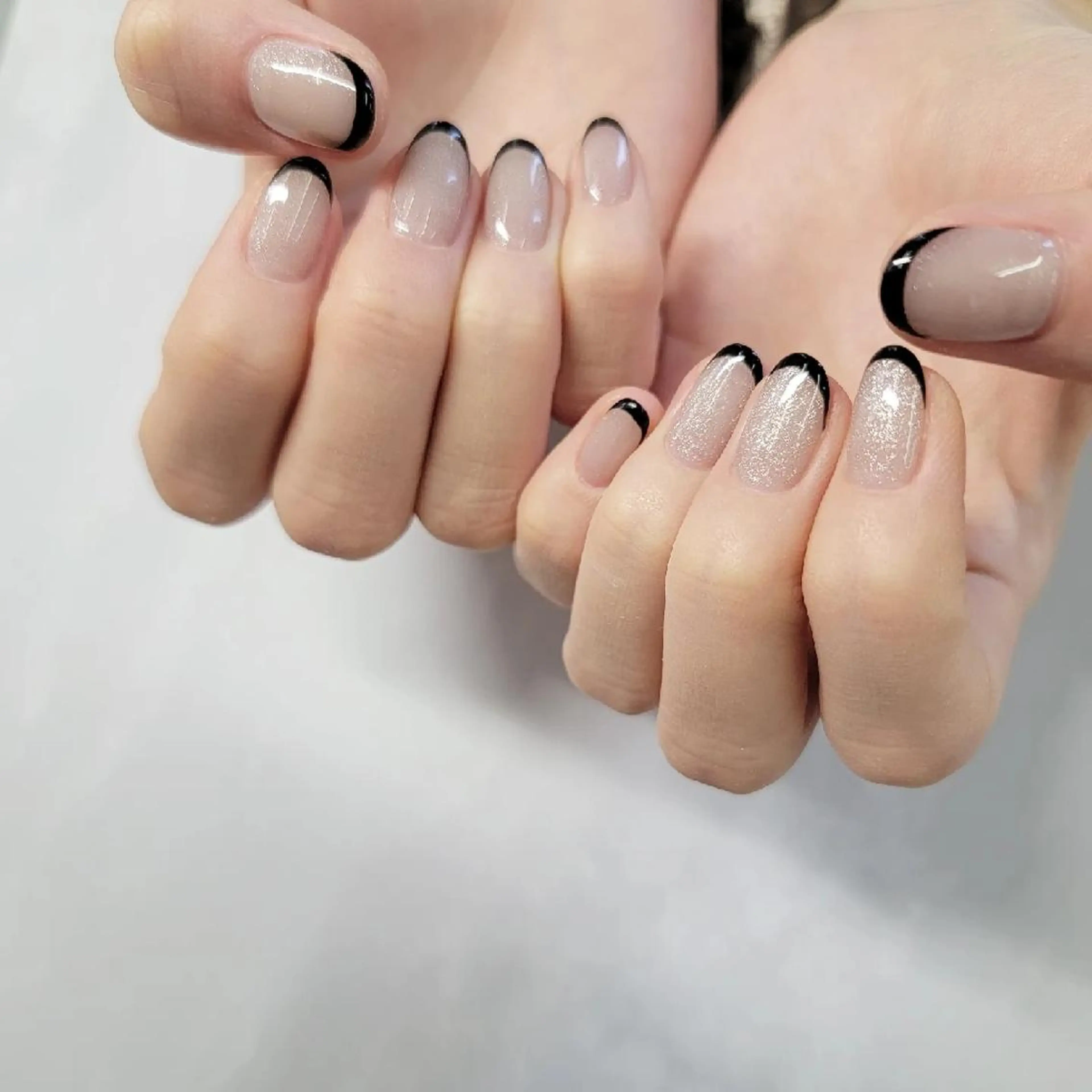 ネイル フレンチネイル マグネットネイル みよし市 nail salon*pomnal.co所属・Shimada Harukaのネイルデザイン