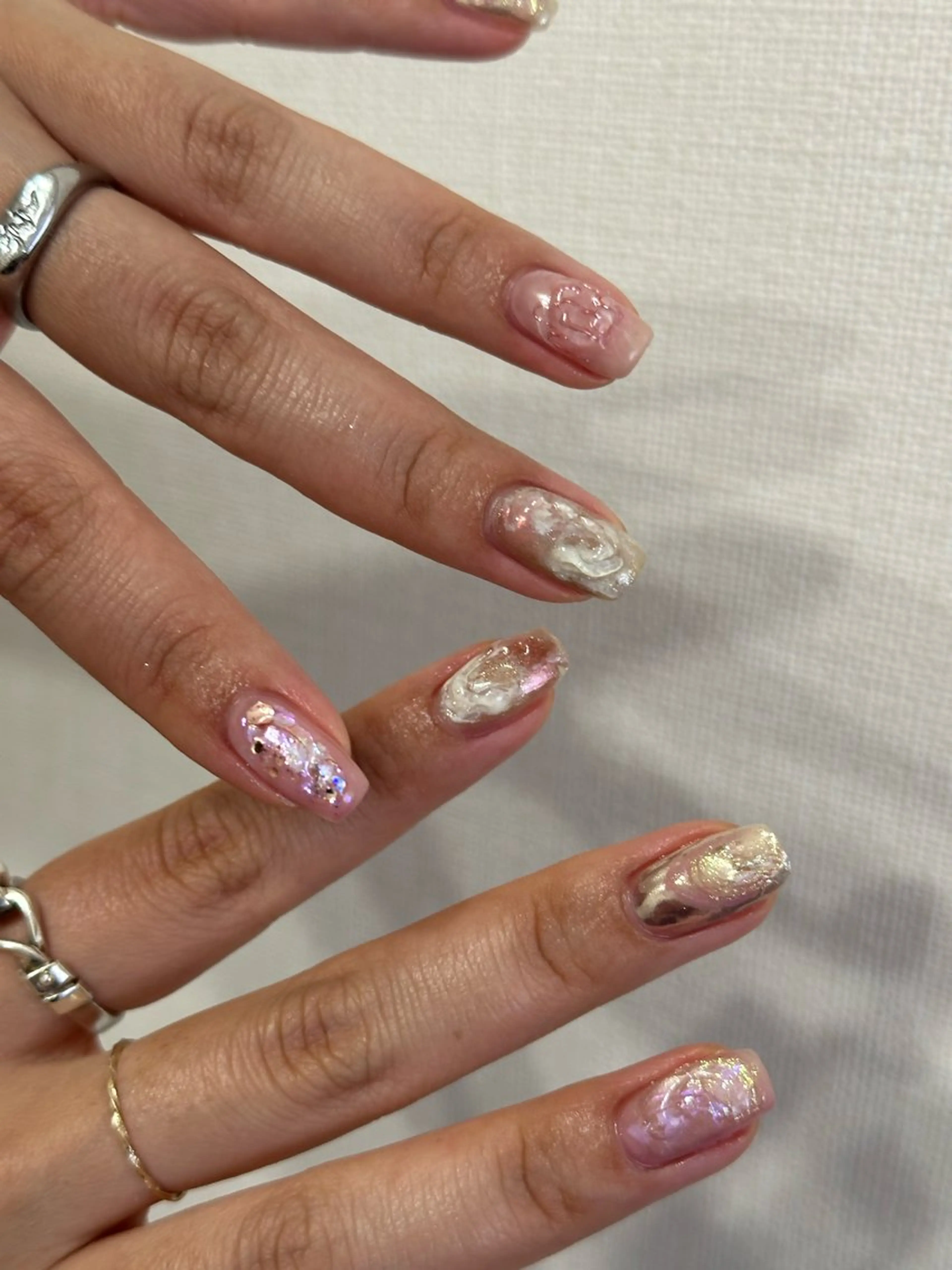 ネイル ハンドネイル フットネイル kiii.__ ✴︎*のネイルデザイン