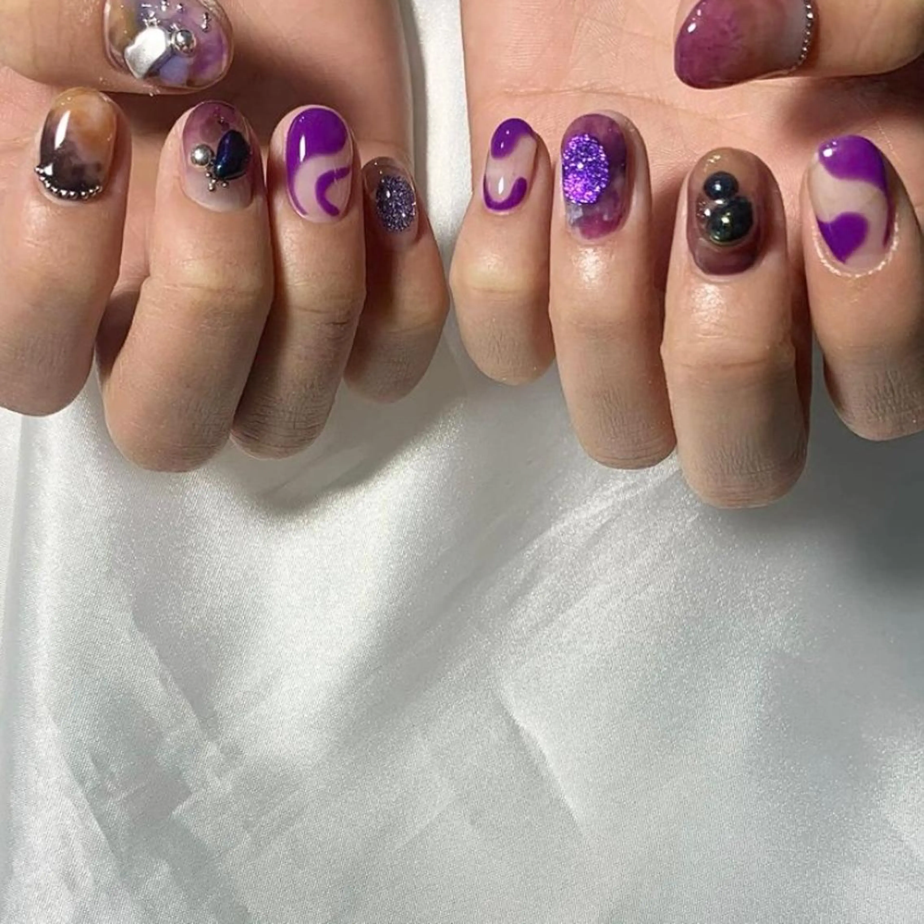 ネイル kana/モード ・グランジ໒꒱のネイルデザイン