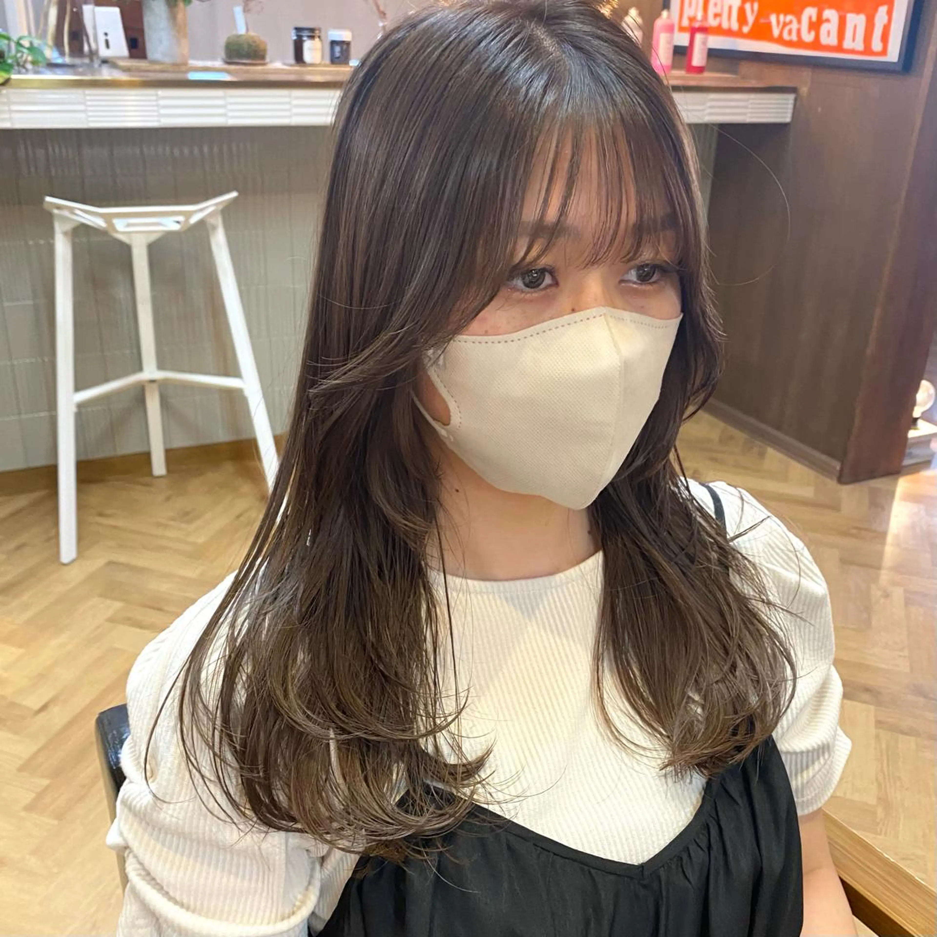 セミロング カラー パーマ ヘアアレンジ メンズ キッズ ネイル マツエク・マツパ メンズ韓国風 韓国風マツエク 韓国風ヘア 小顔カット 韓国ネイル EMANON梅田店所属・前川 朋香のヘアスタイル