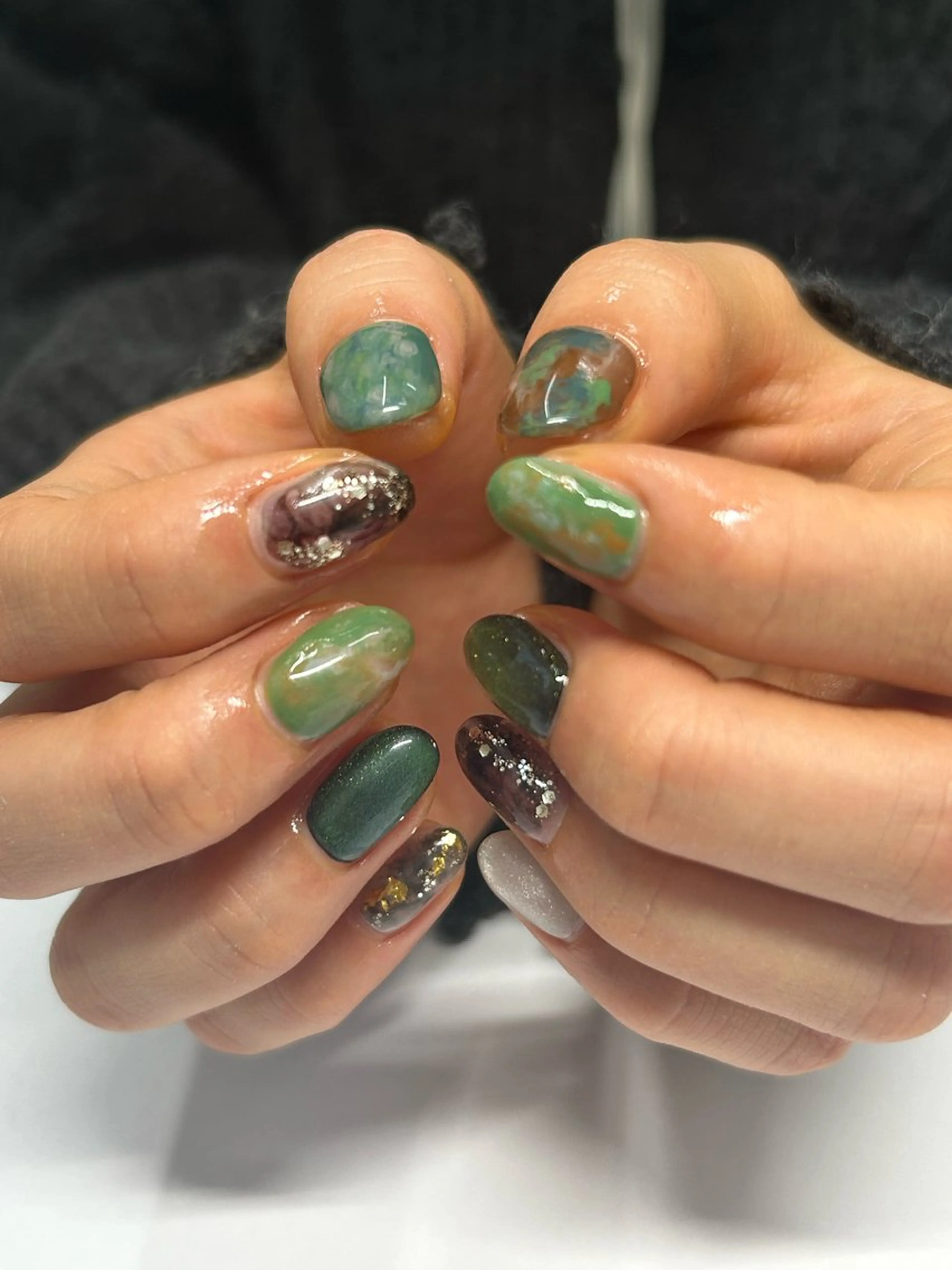 ネイル ハンドネイル プライベートネイルサロンone nail所属・one nail 【カラフル/個性派】のネイルデザイン