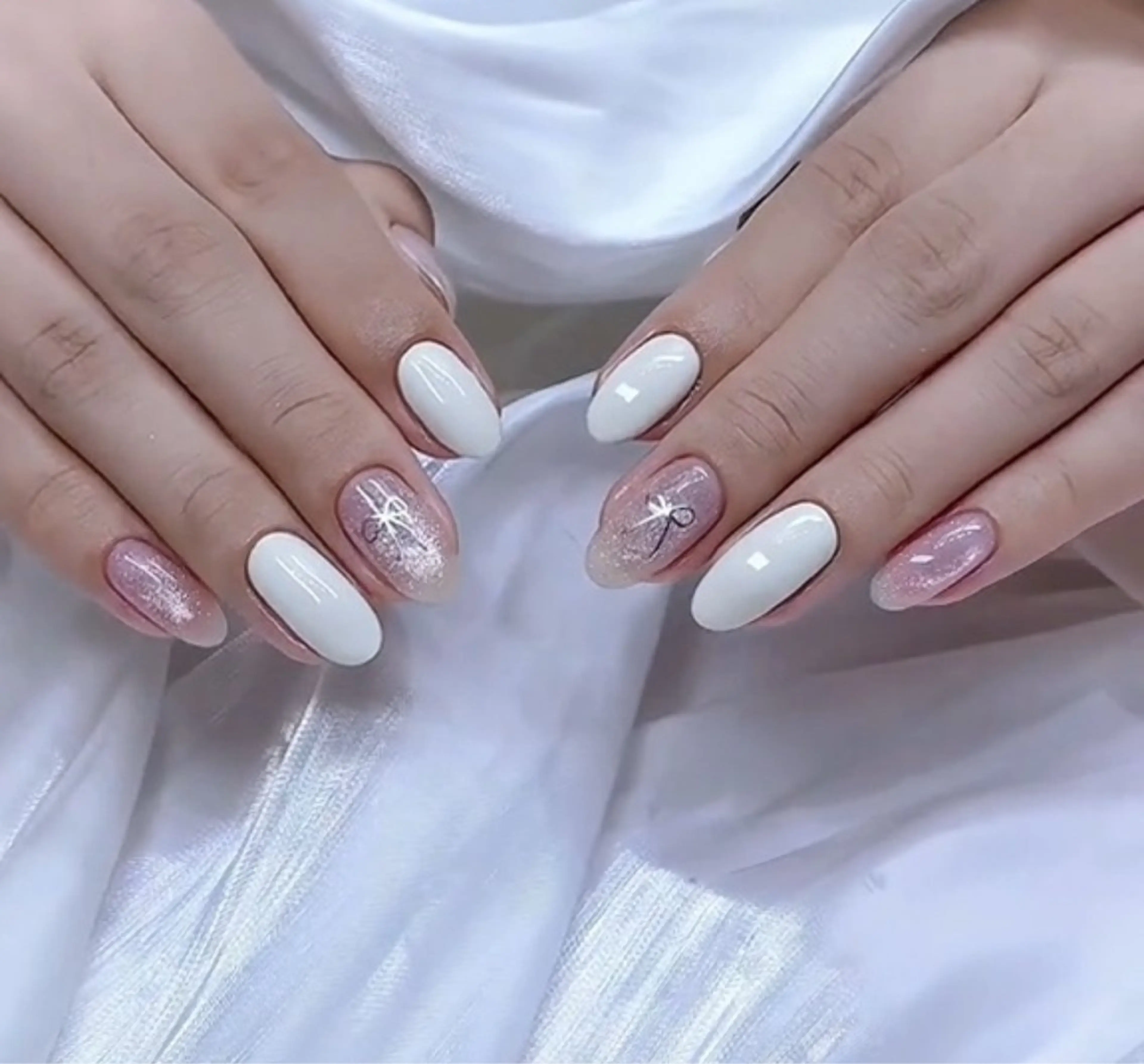 ネイル アートネイル 成人式 ジェルネイル ニュアンスネイル ネイルチップ Kora Nailのネイルデザイン