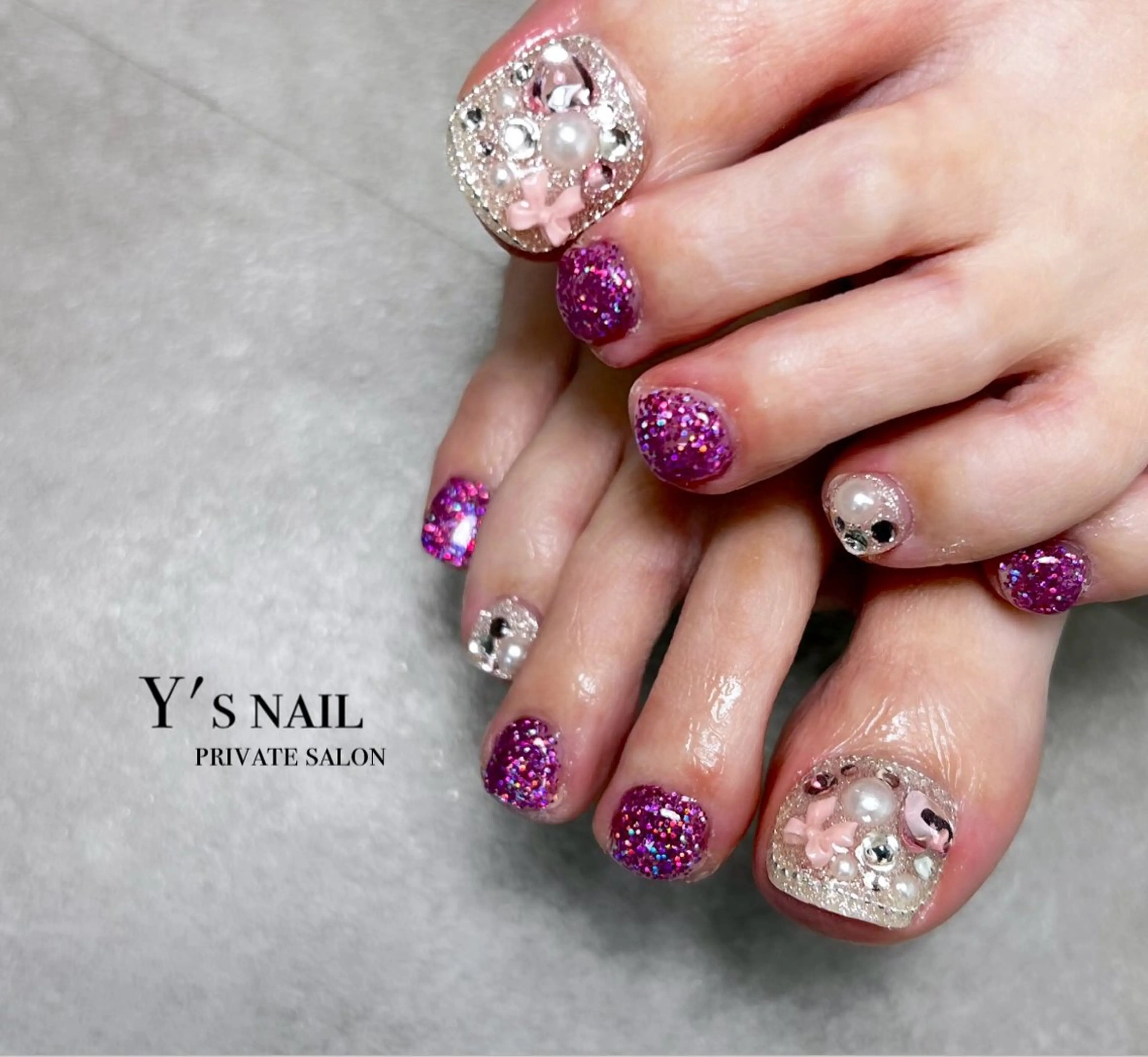 ネイル フットネイル Y's nail ˚✧₊YUIのネイルデザイン