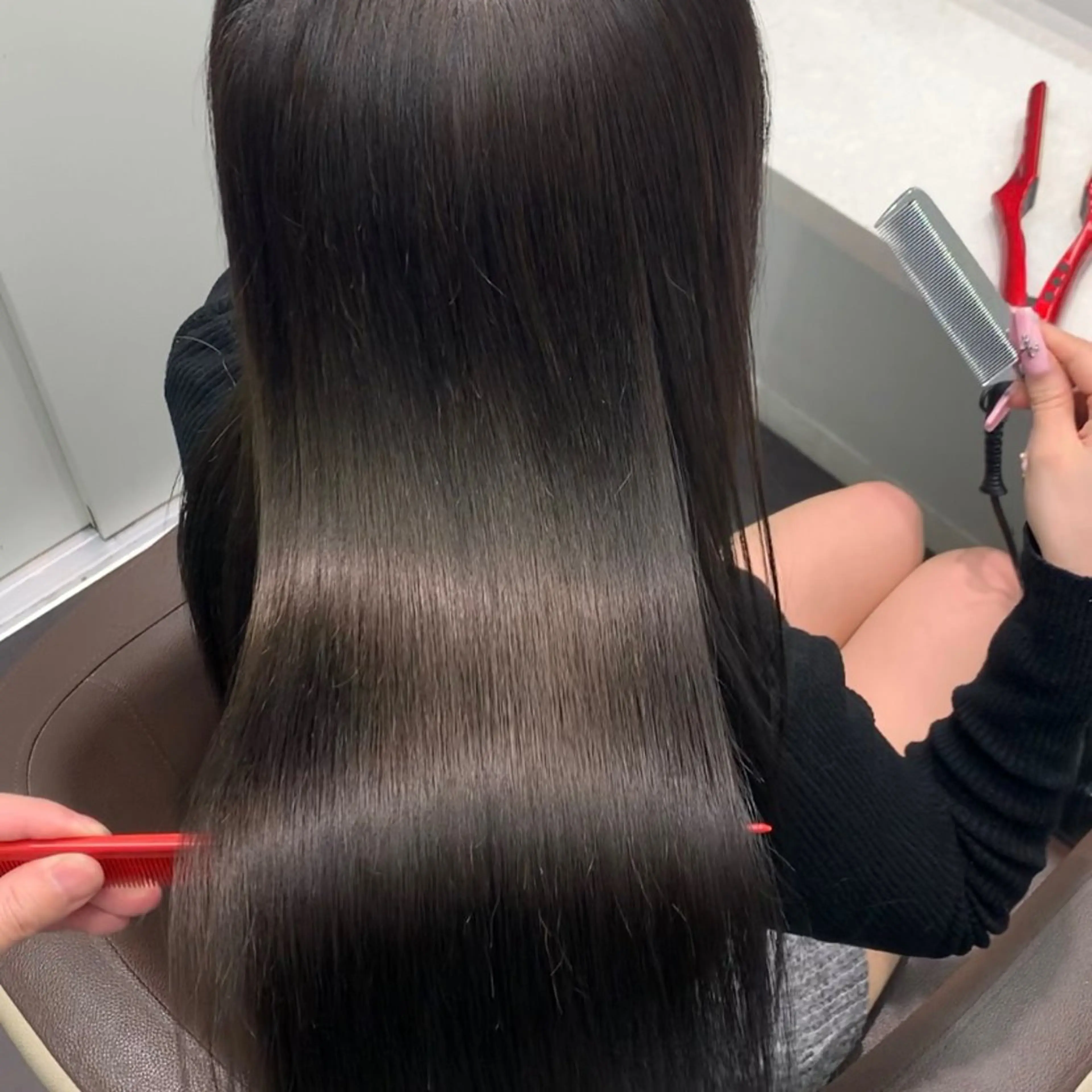 ロング ヘアカラー トリートメント サロウィン(SALOWIN)原宿iori店所属・ツヤツヤ ハイトーン/Reiのヘアスタイル