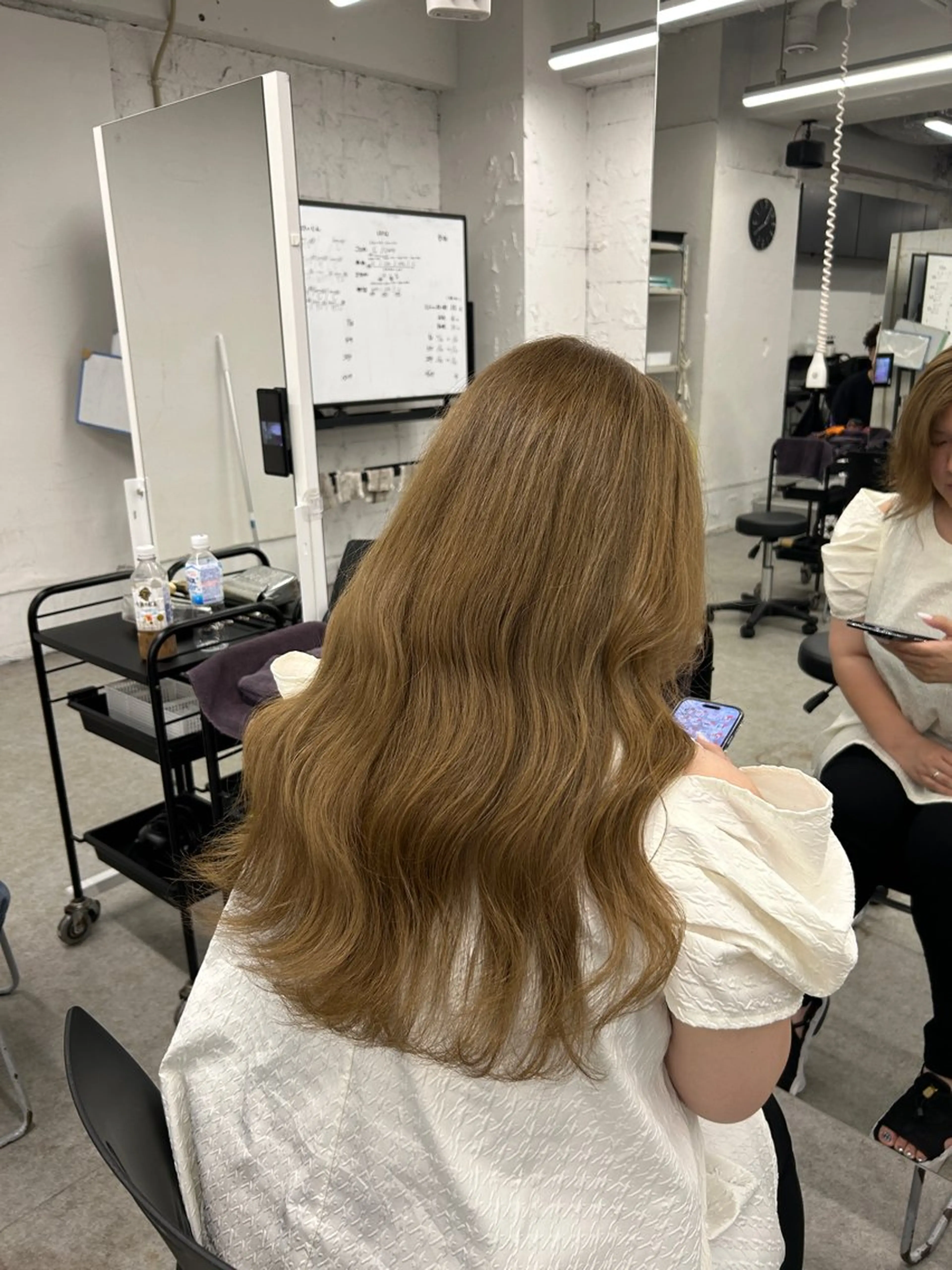 ロング カラー カット ヘアカラー トリートメント 海外風ブリーチなし 🫒Rion🫒🩶のヘアスタイル