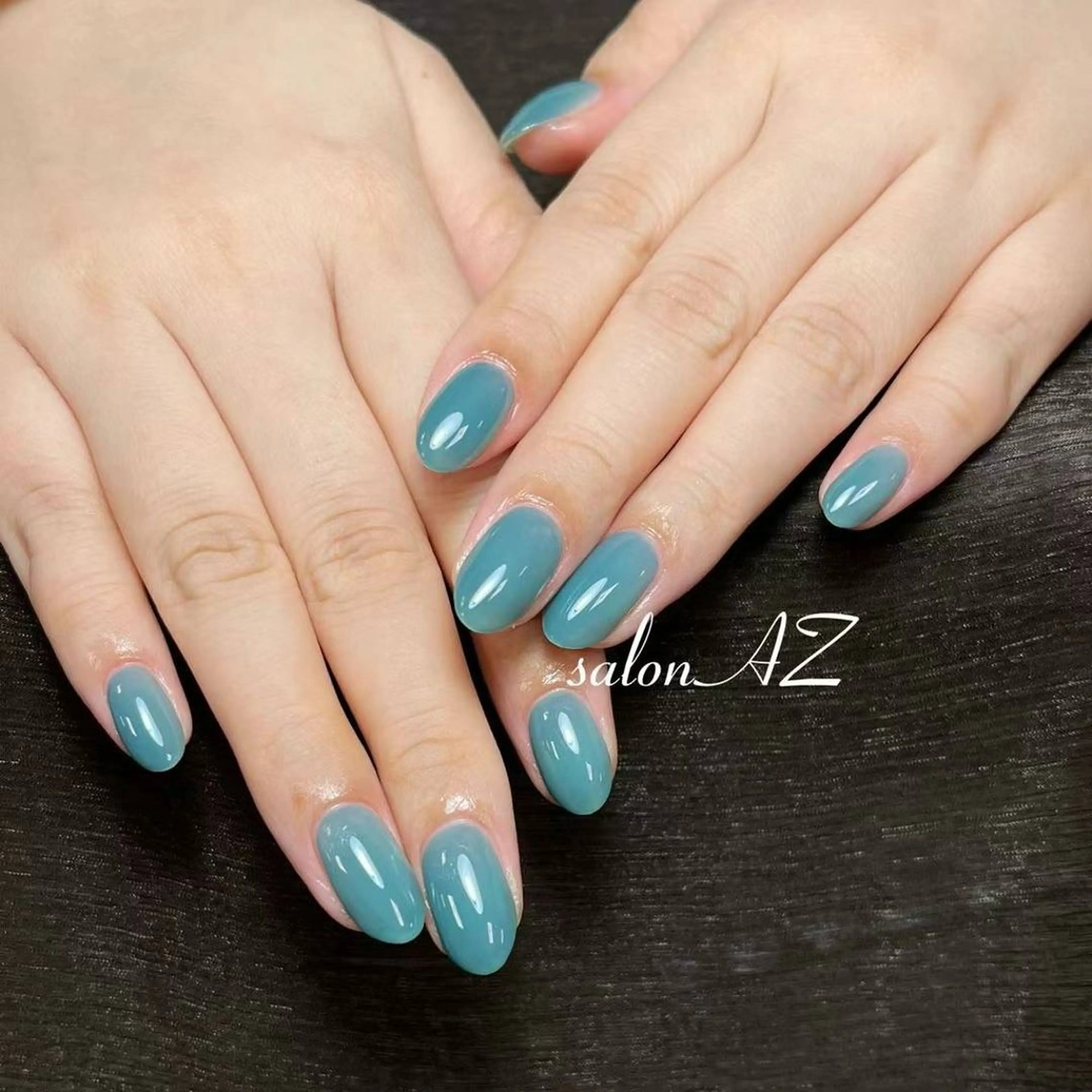 ネイル ワンカラーネイル ハンドネイル salonAZ トップネイリストのネイルデザイン