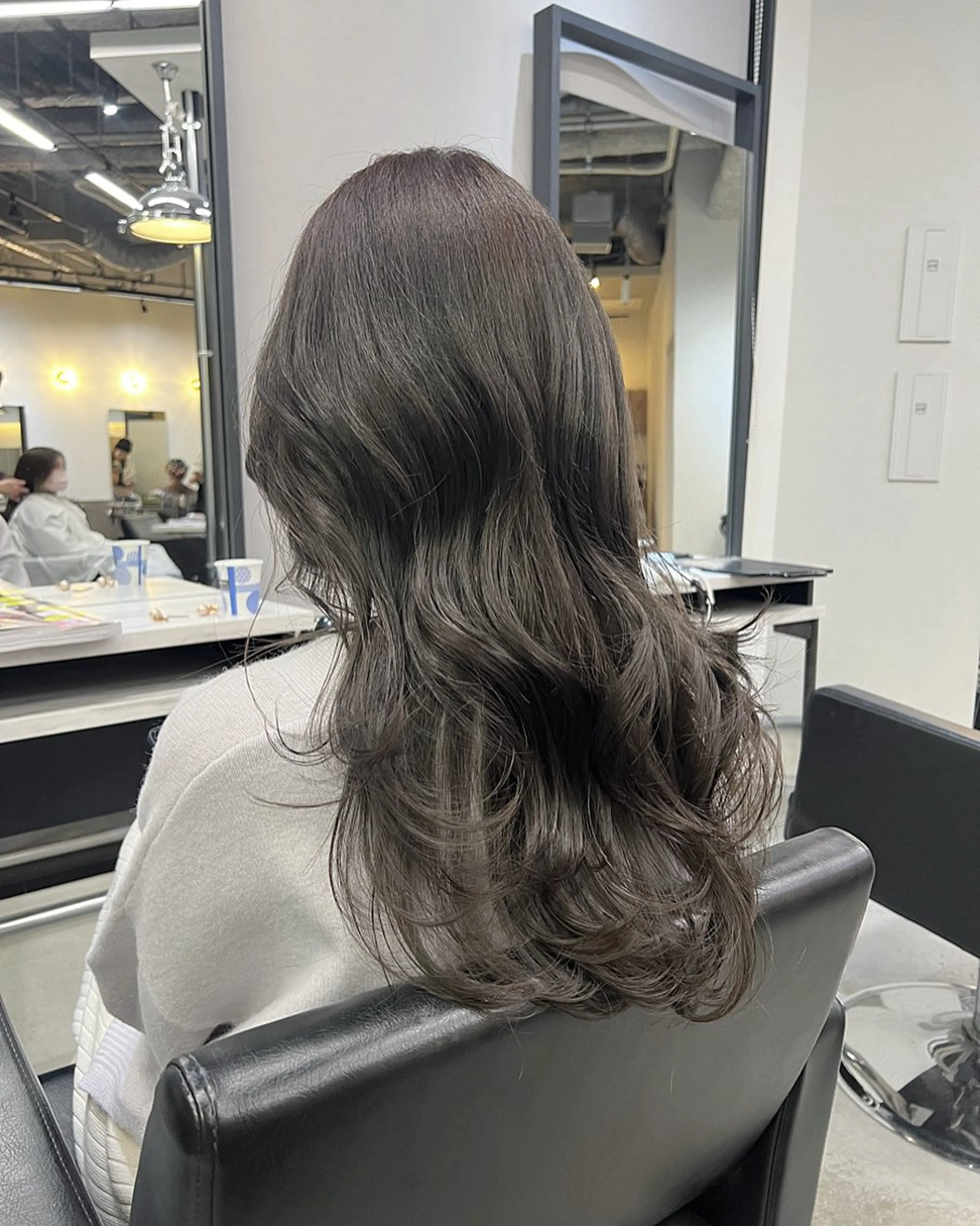 ロング カラー 韓国ヘア🇰🇷 中島志菜のヘアスタイル