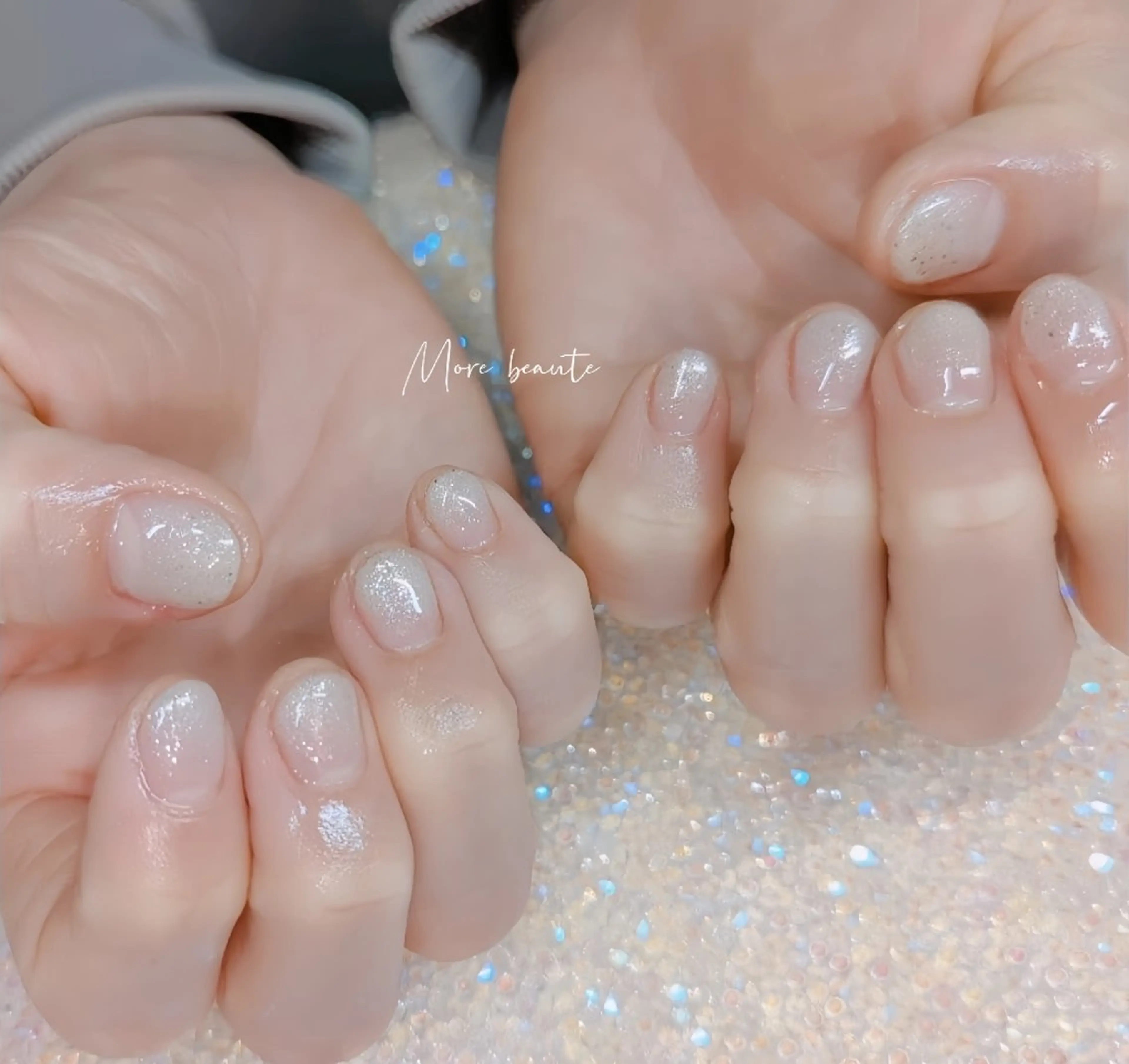 ネイル アートネイル ジェルネイル ハート 韓国ネイル マグネットネイル ハンドネイル I LOVE ME NAIL.｡.:*♡のネイルデザイン