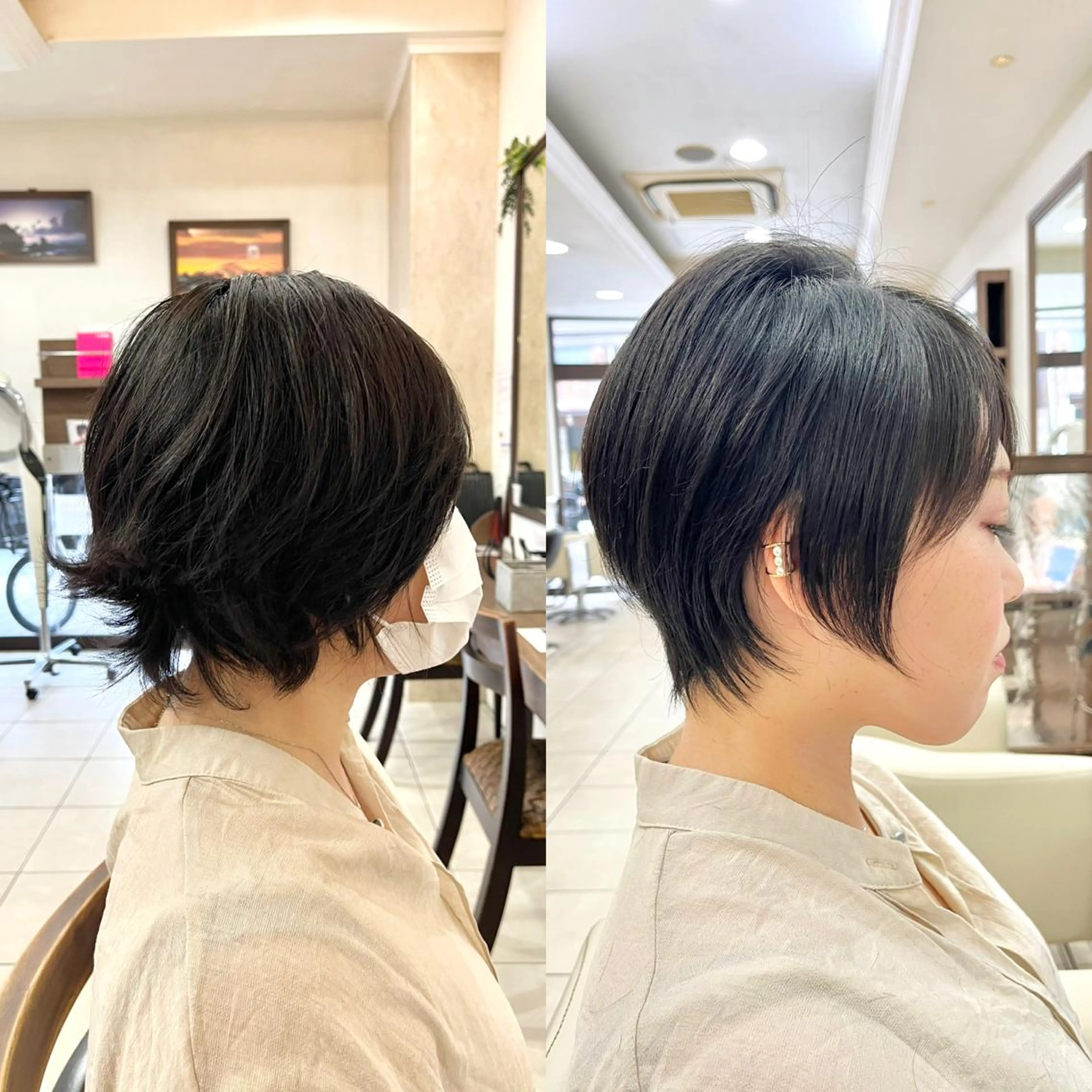 ショート ショートボブ ハンサムショート ボブ くびれヘア ハイライト カット ヘアカラー トリートメント 《大人気髪質改善》 プログレス国分寺店のヘアスタイル