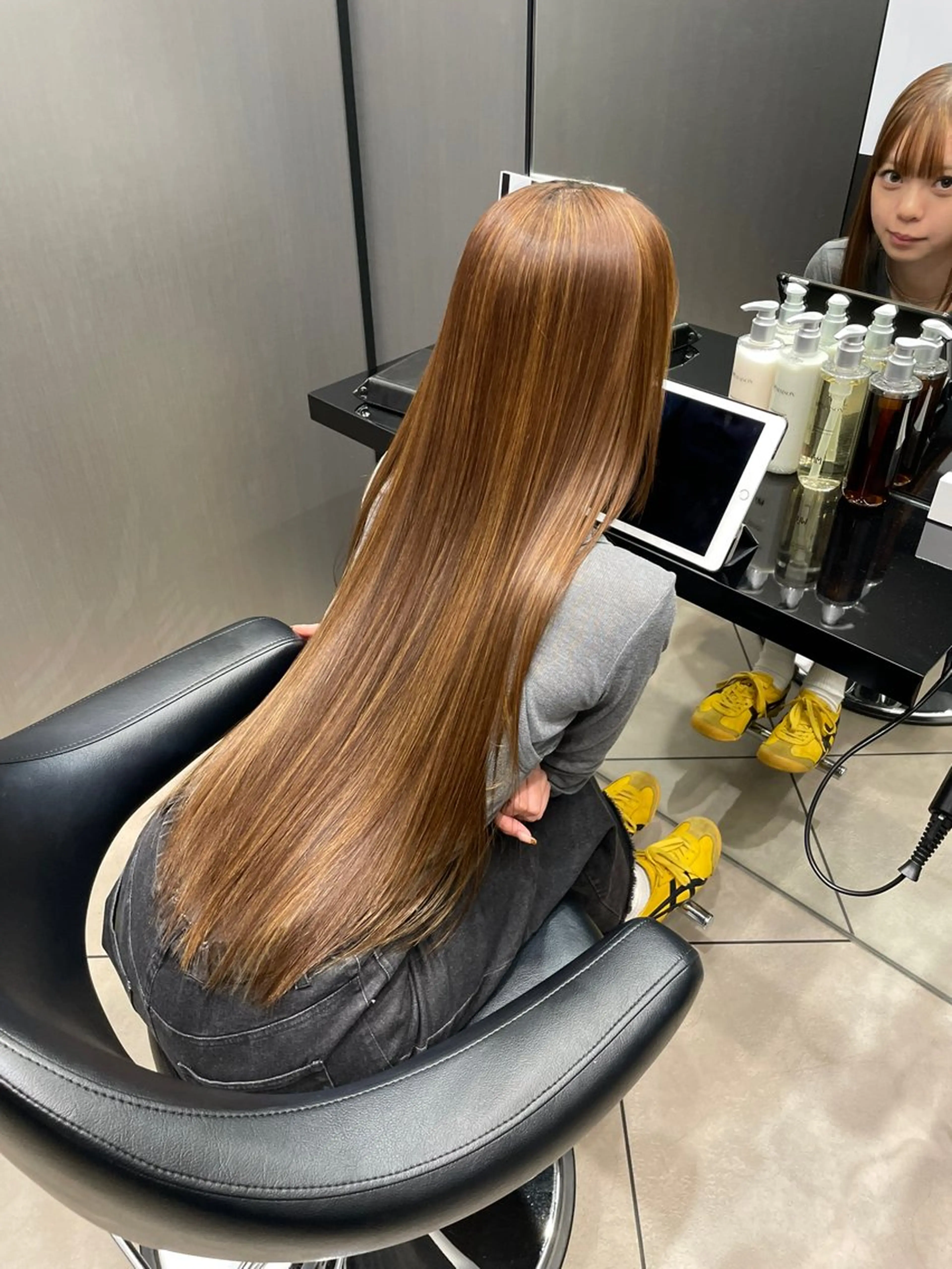 ロング 縮毛矯正 縮毛矯正 HARUKI MINATO JAPAN所属・秋山 輝星のヘアスタイル