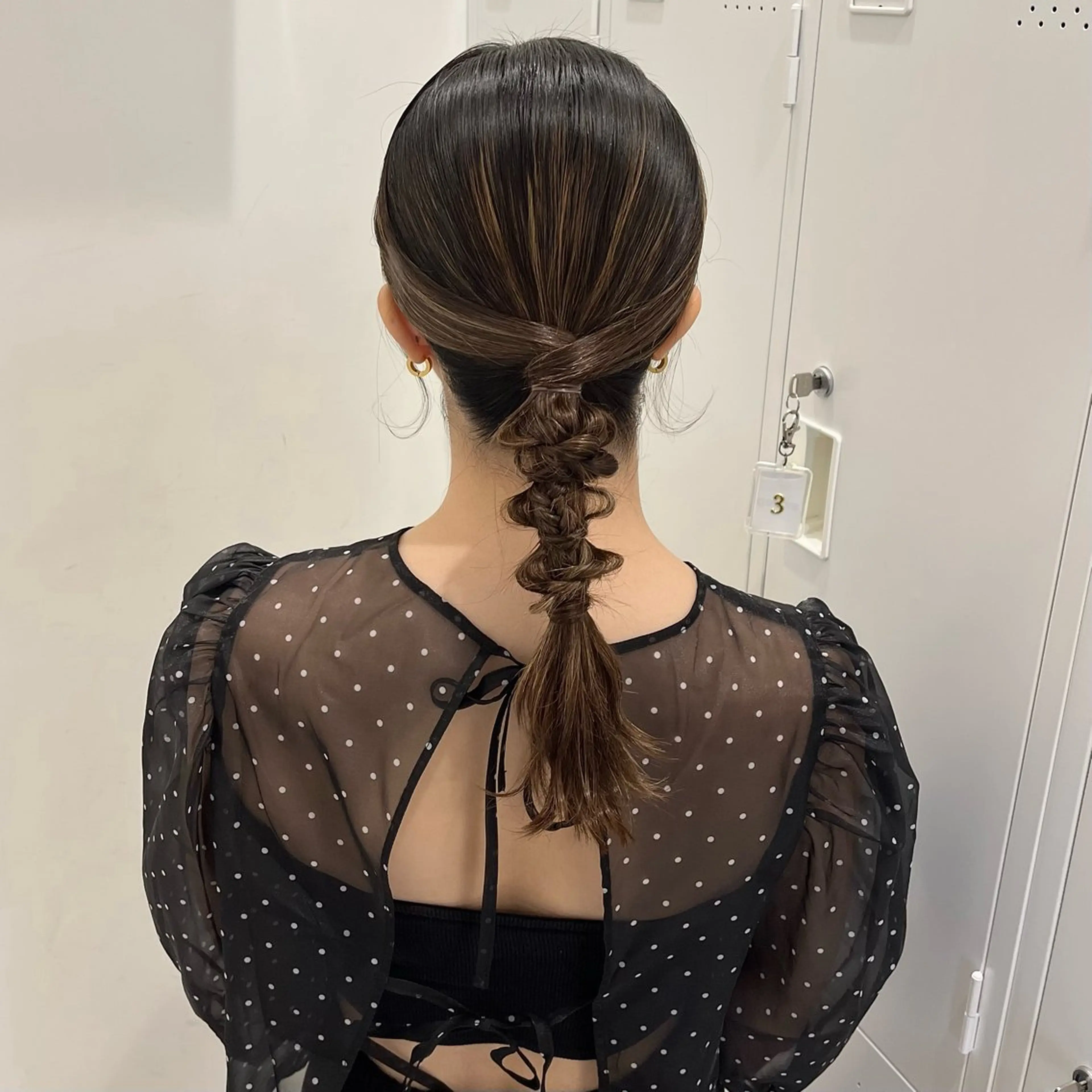 ミディアム ヘアアレンジ riko/レイヤー/ 艶カラー/ヘアセットのヘアスタイル