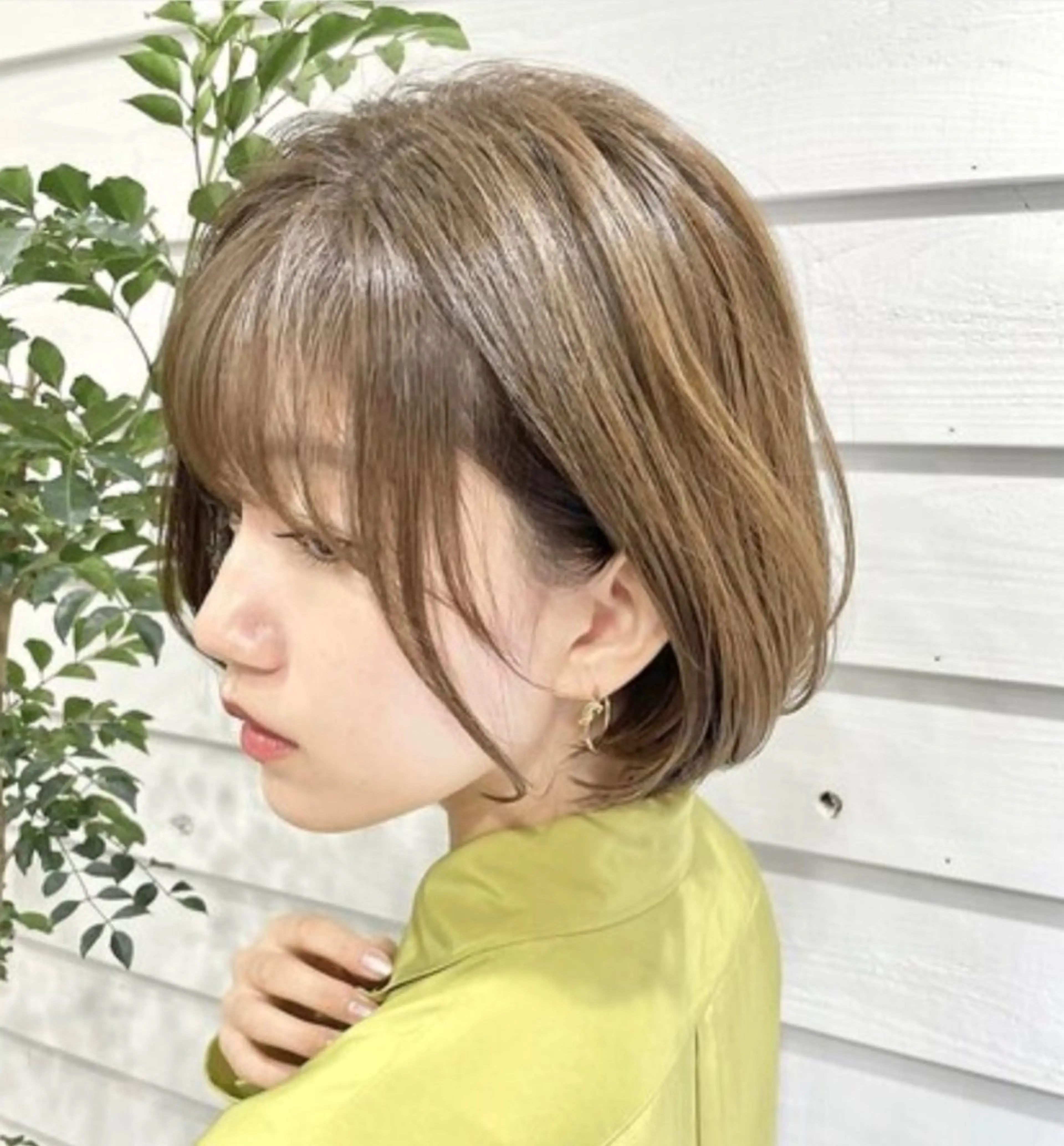 ミディアム カット ORO所属・梶 久菜乃のヘアスタイル