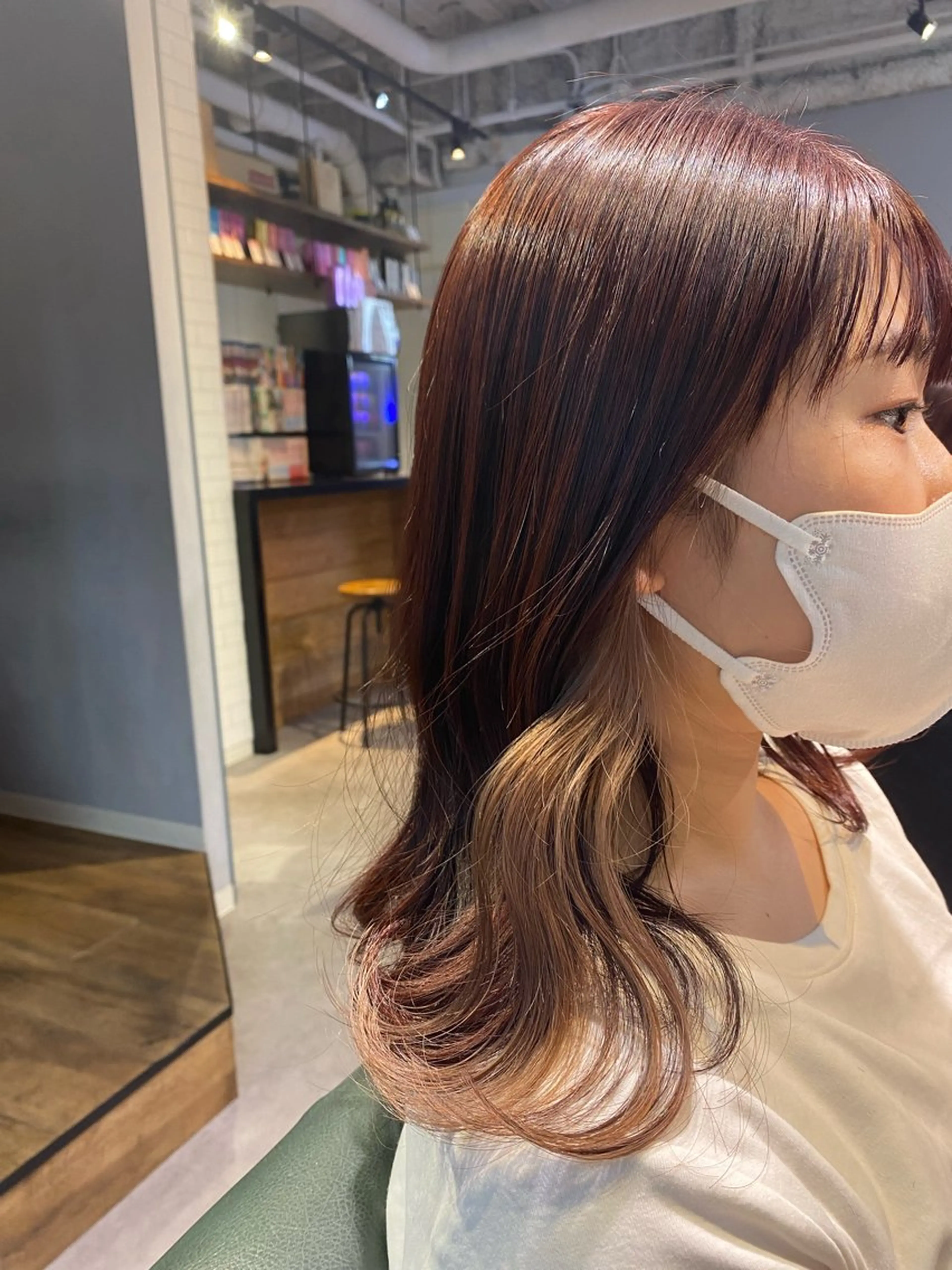 セミロング GO TODAY SHAiRE SALON 原宿Stella店所属・𓍯柔らかhair 𓍯 yukinoのヘアスタイル