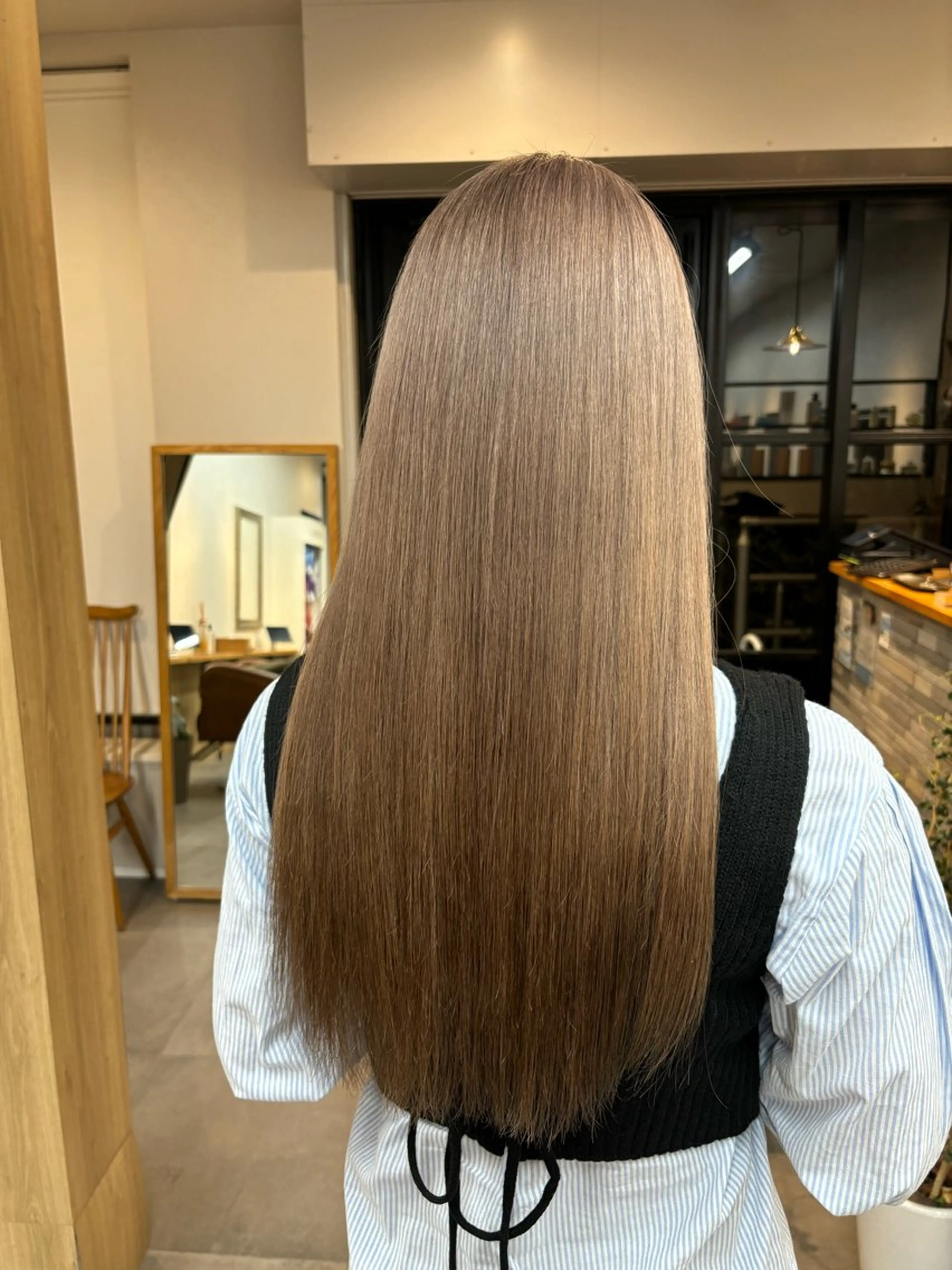 カラー 透明感カラー ダブルカラー さくら/カラー/ 地毛風縮毛矯正/ボブのヘアスタイル
