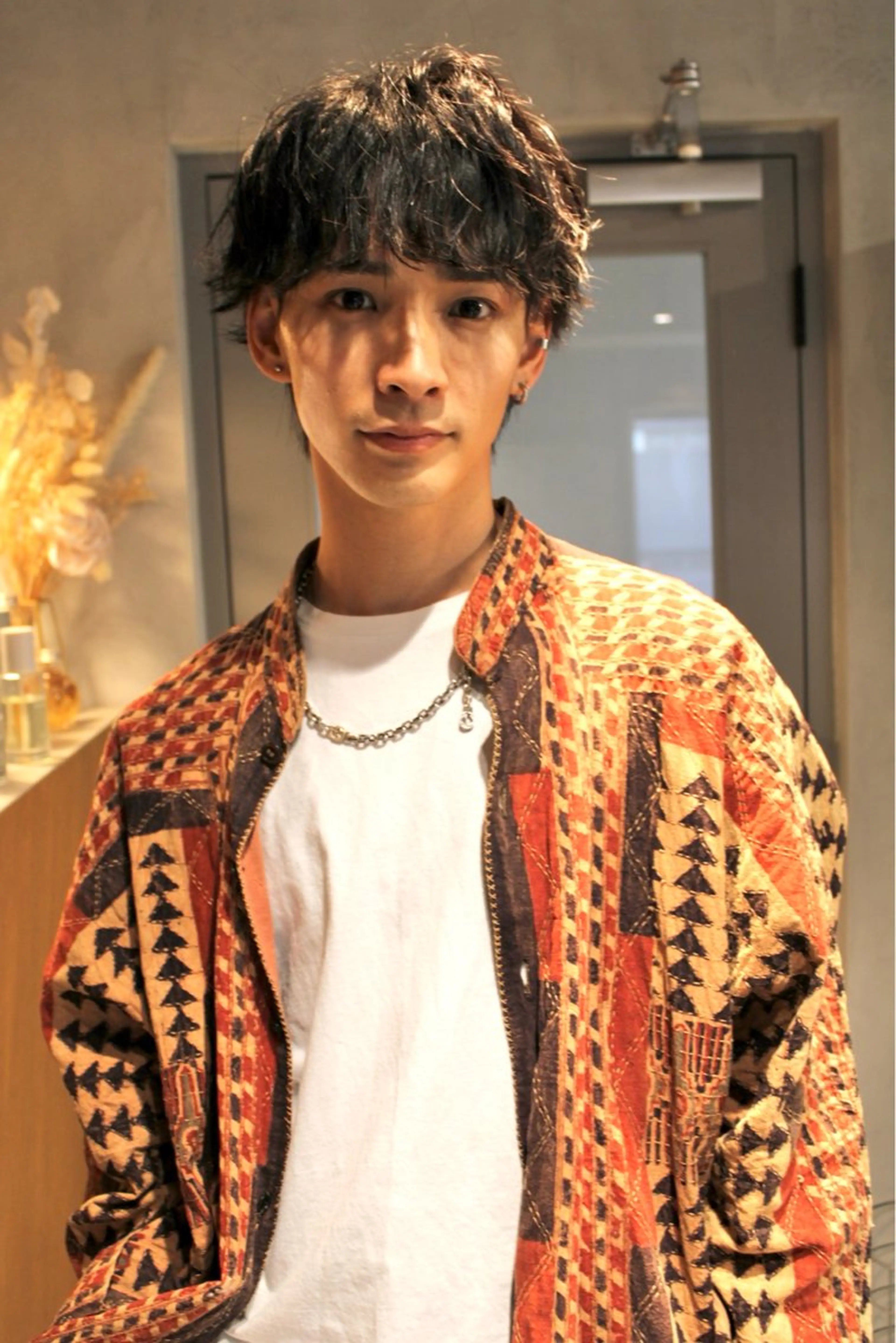 ミディアム カラー パーマ ヘアアレンジ メンズ カット ヘアカラー トリートメント メンズ特化 しゅうへいのヘアスタイル