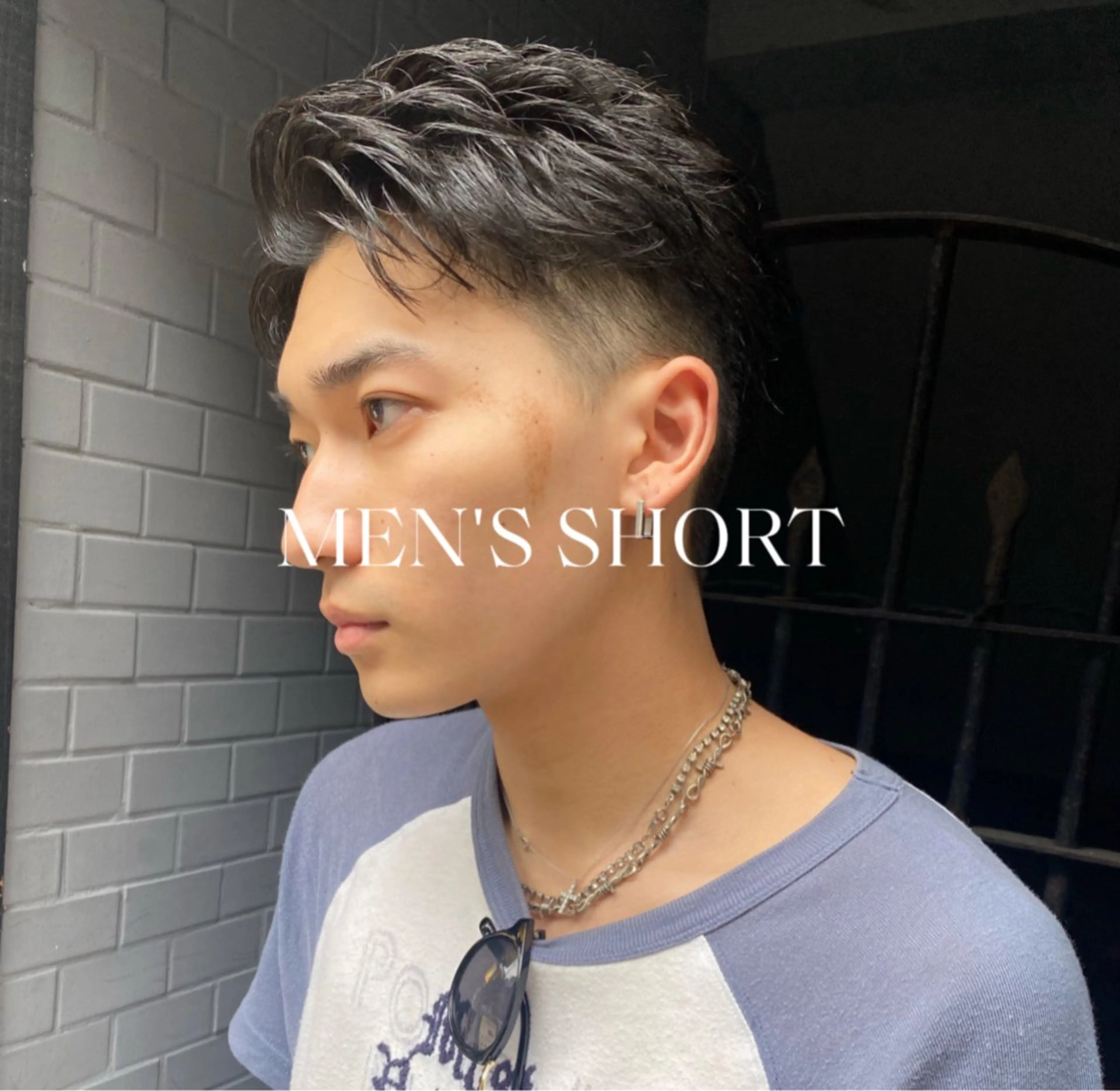 ショート メンズ メンズブリーチ メンズハイライト メンズインナーカラー メンズパーマ プードルパーマ charme所属・💈メンズ特化 /伊藤大輝💈のヘアスタイル