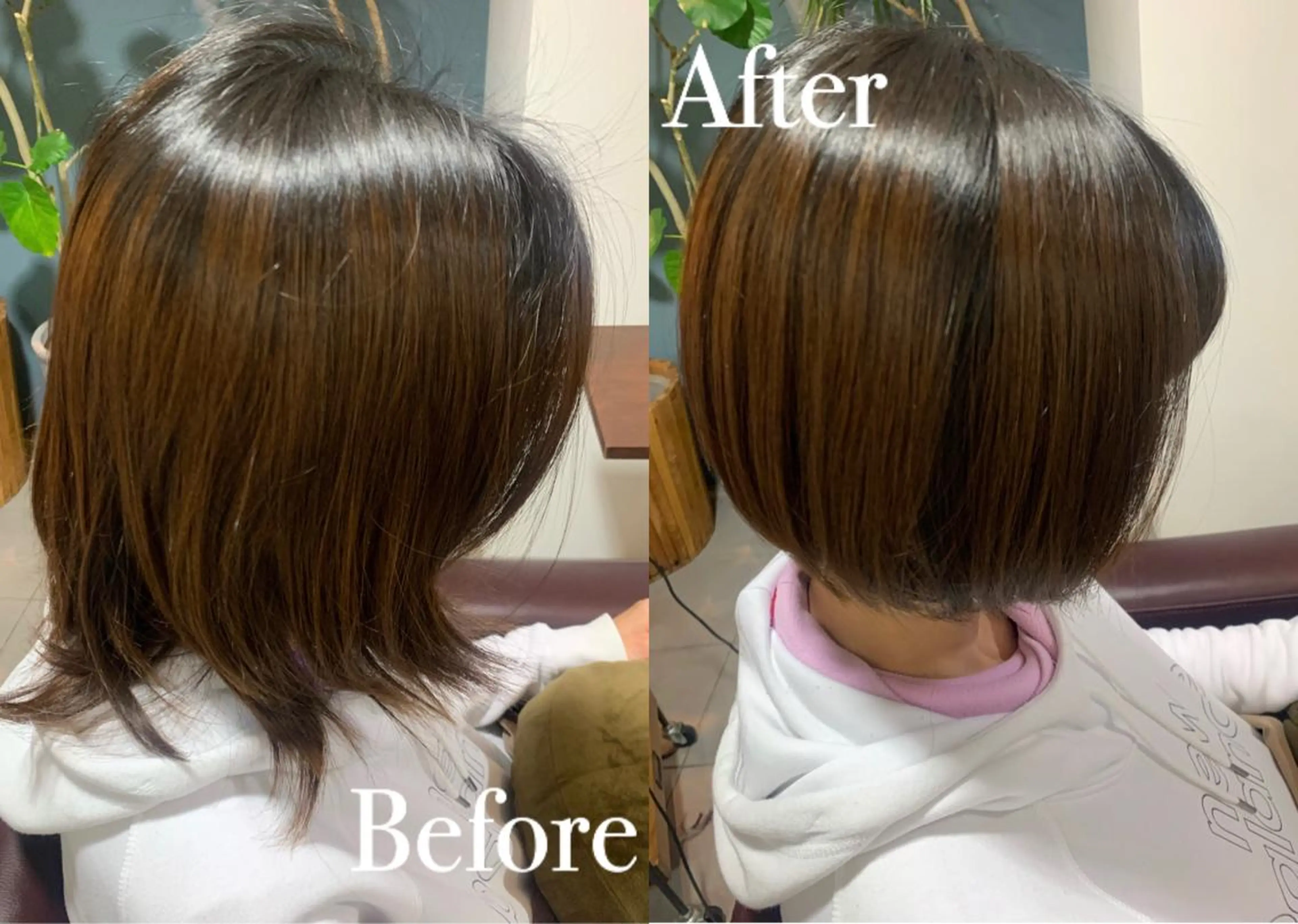 ショート ボブ 傷ませない縮毛矯正／ 吉岡 美江のヘアスタイル