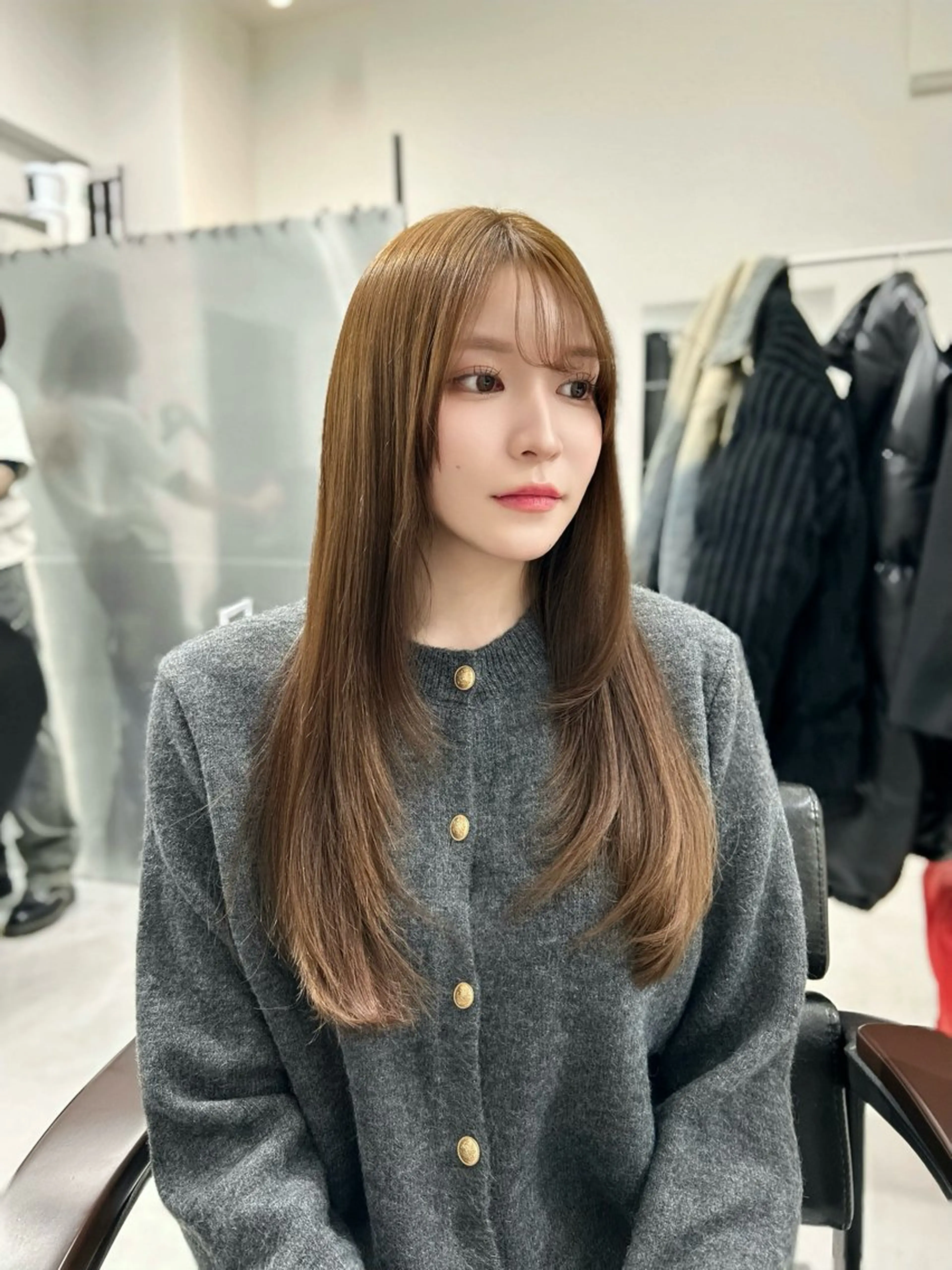 ロング カット ヘアカラー トリートメント LOMKH所属・レイヤーカット/韓国 /縮毛矯正/タツヤのヘアスタイル