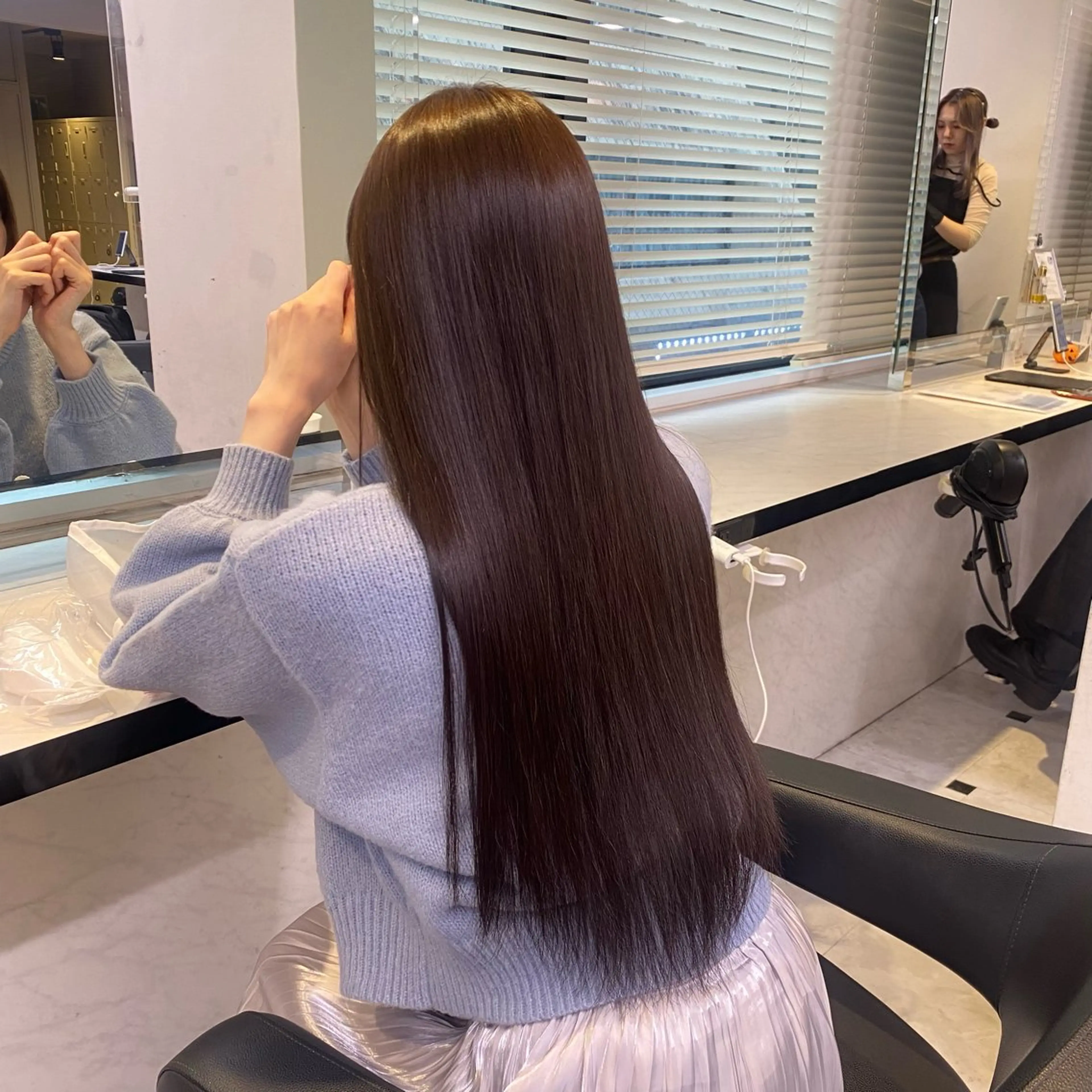 ロング カラー ヘアカラー トリートメント ヘッドスパ ヘアセット ♡ダブルカラー♡ 透明感カラー♡AIのヘアスタイル