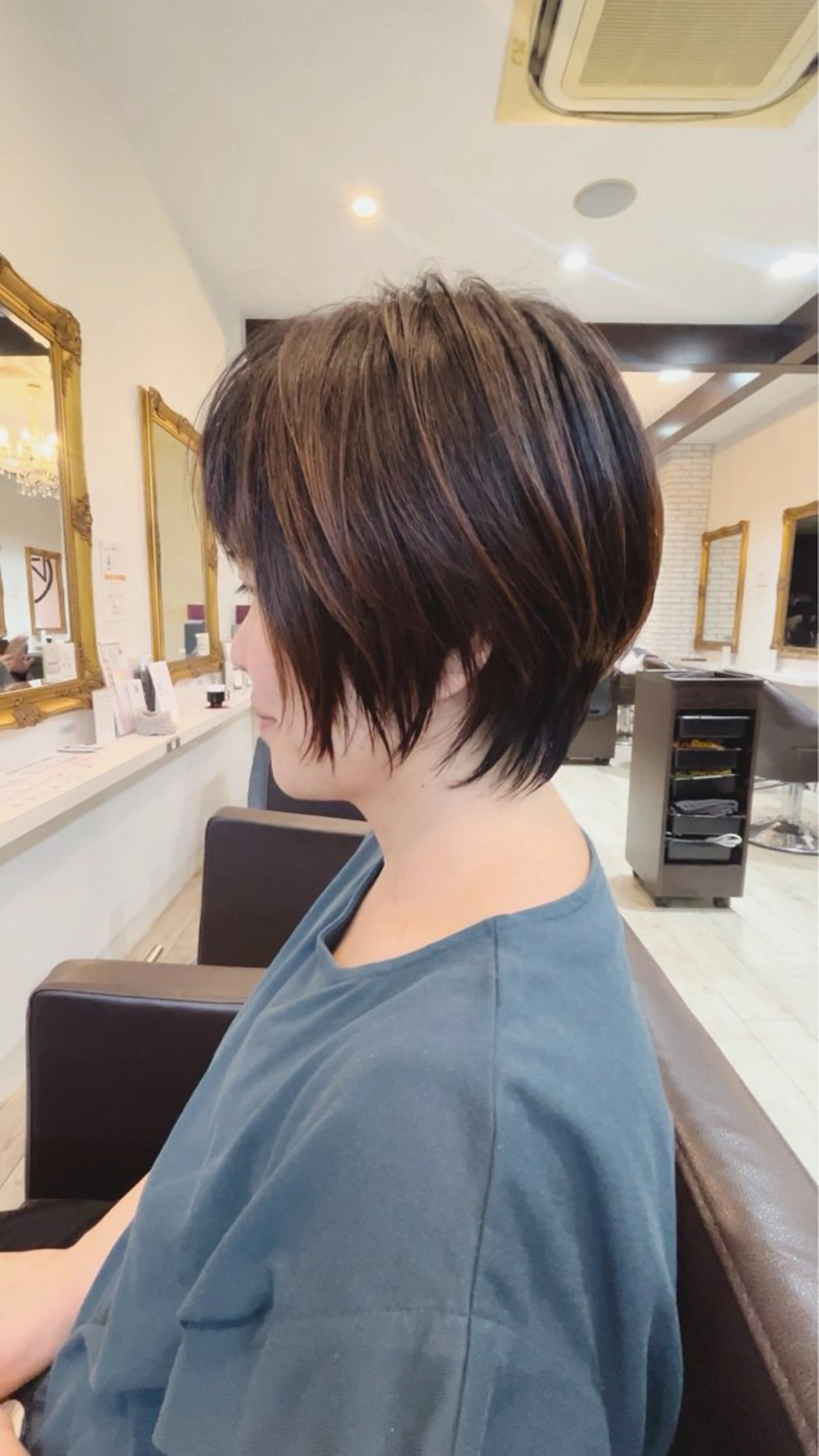 ショート カット ヘアカラー トリートメント 🎖髪質改善🎖 河越守のヘアスタイル