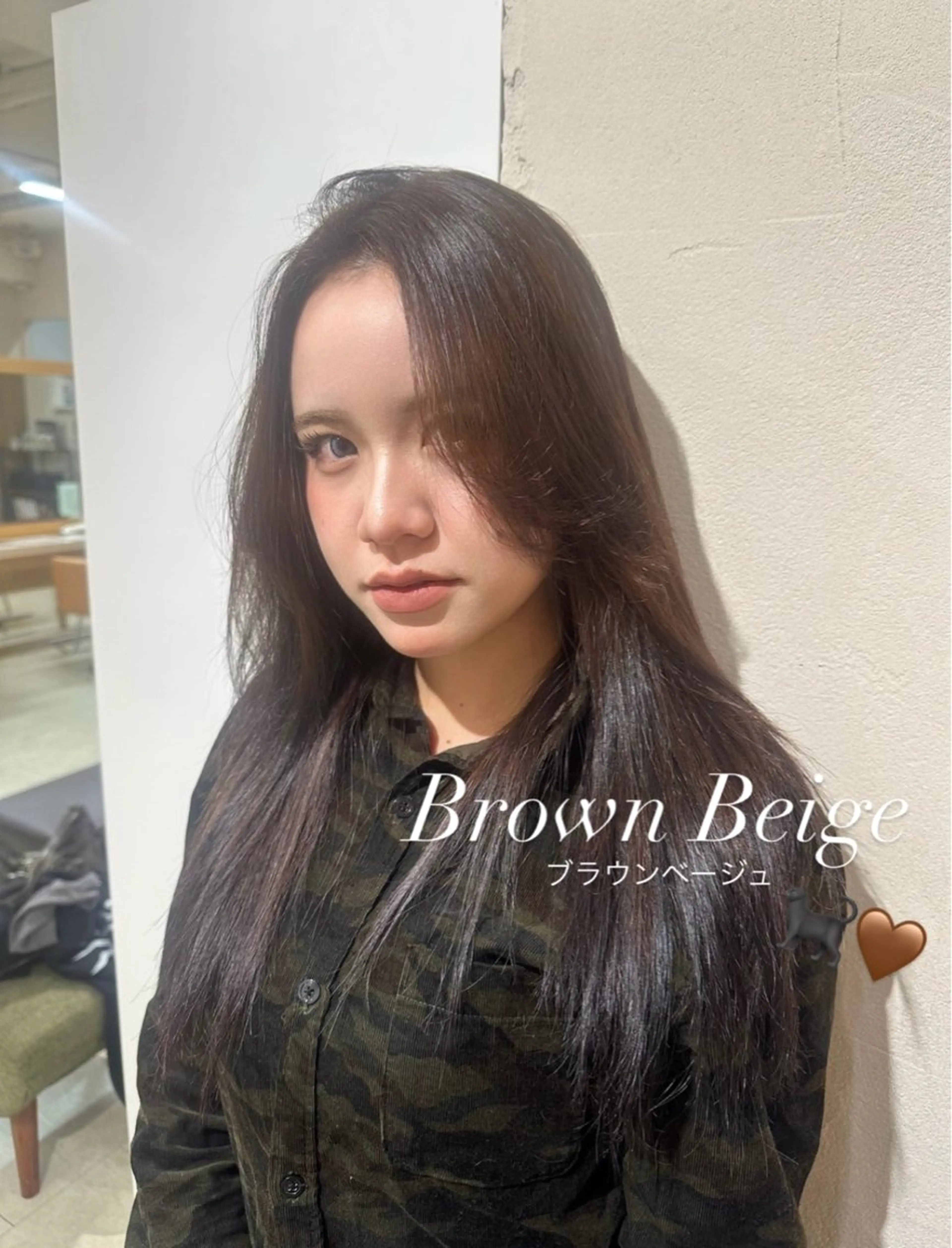 ロング カラー ヘアカラー トリートメント aoi / 透明感カラーのヘアスタイル