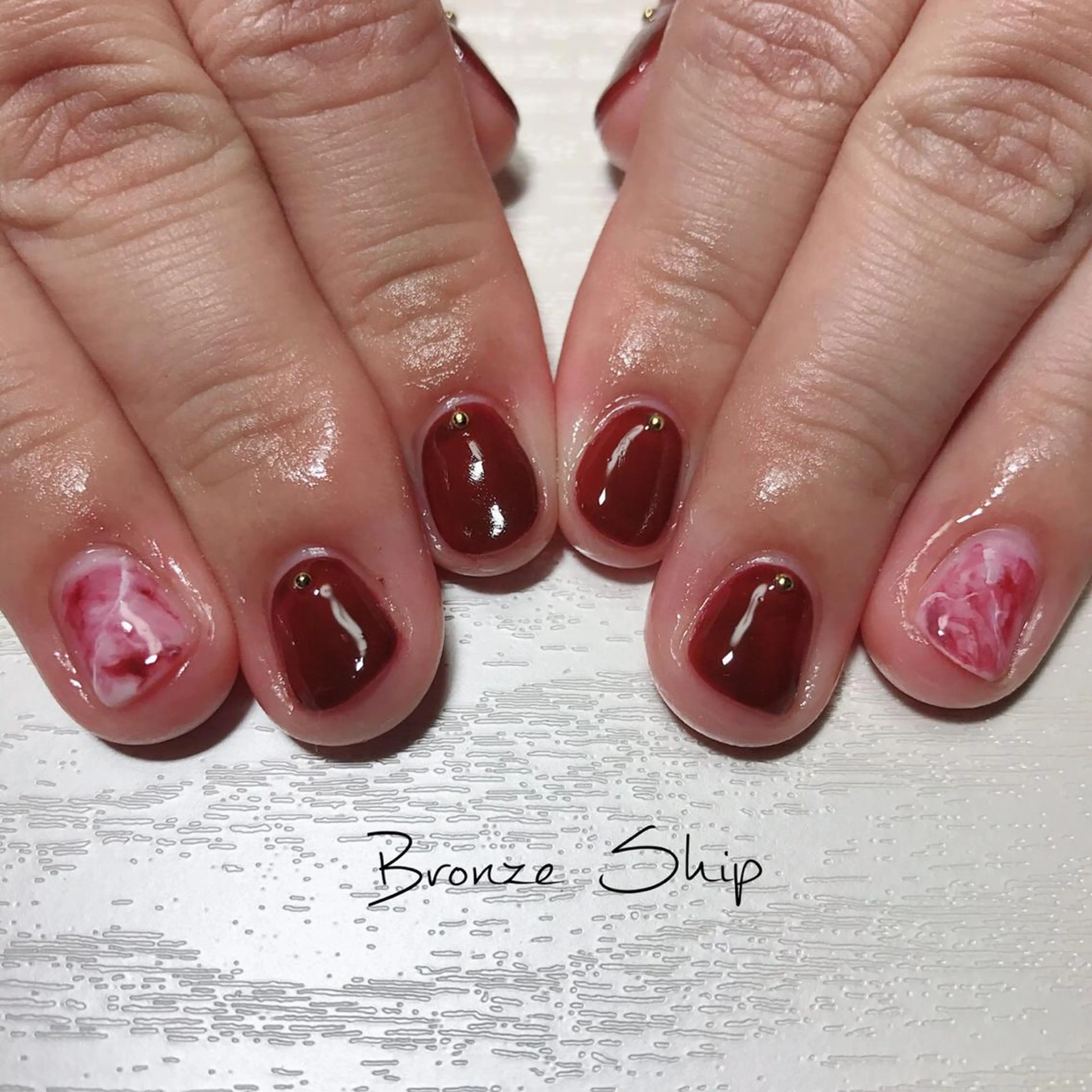 ネイル ボルドー Bronze  Ship ＊relaxation saron＊所属・S a k iのその他イメージ