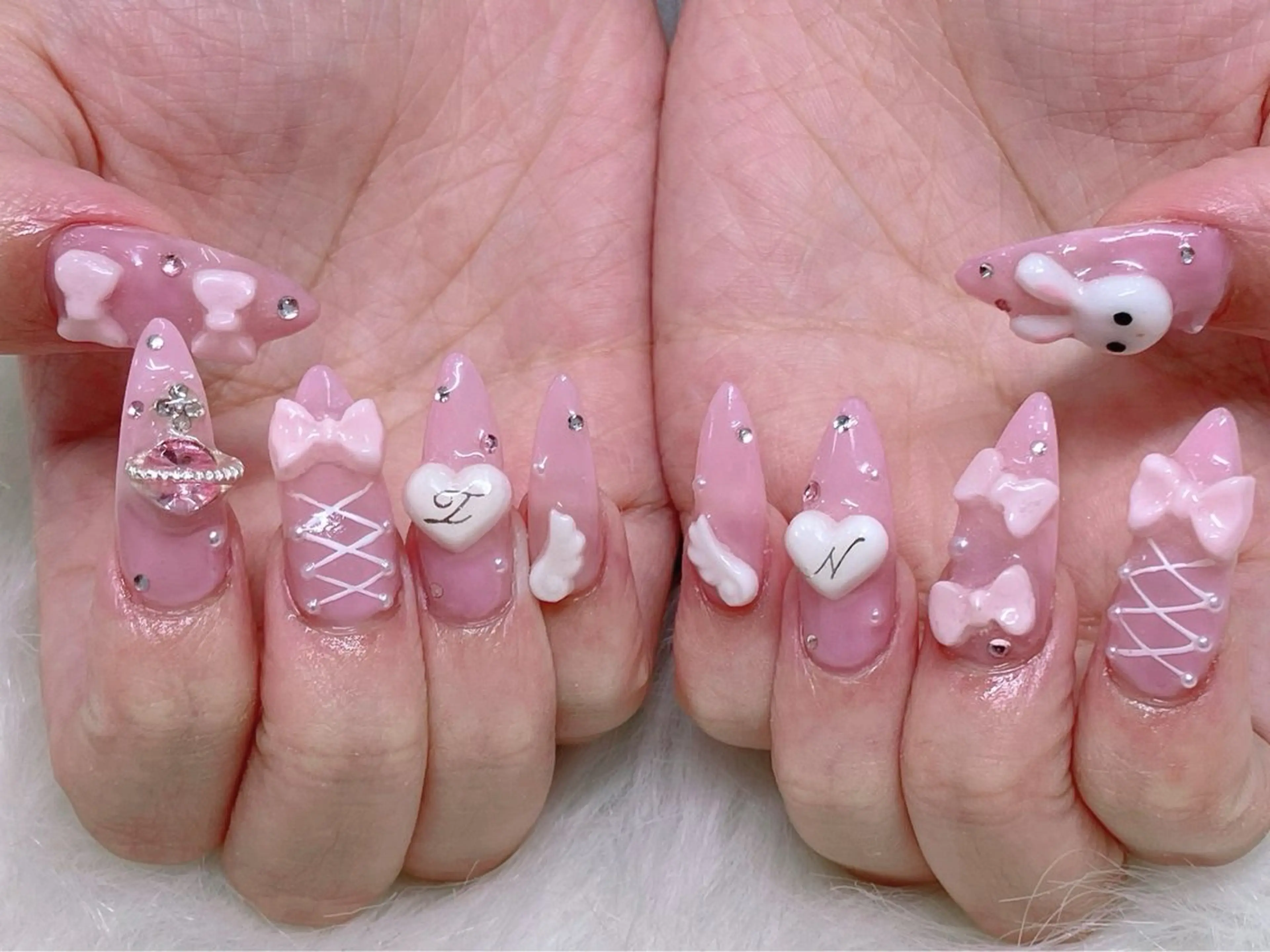 新人スカルプ3dやり放題13500円★Beginner Acryl nails 3dDesignの写真