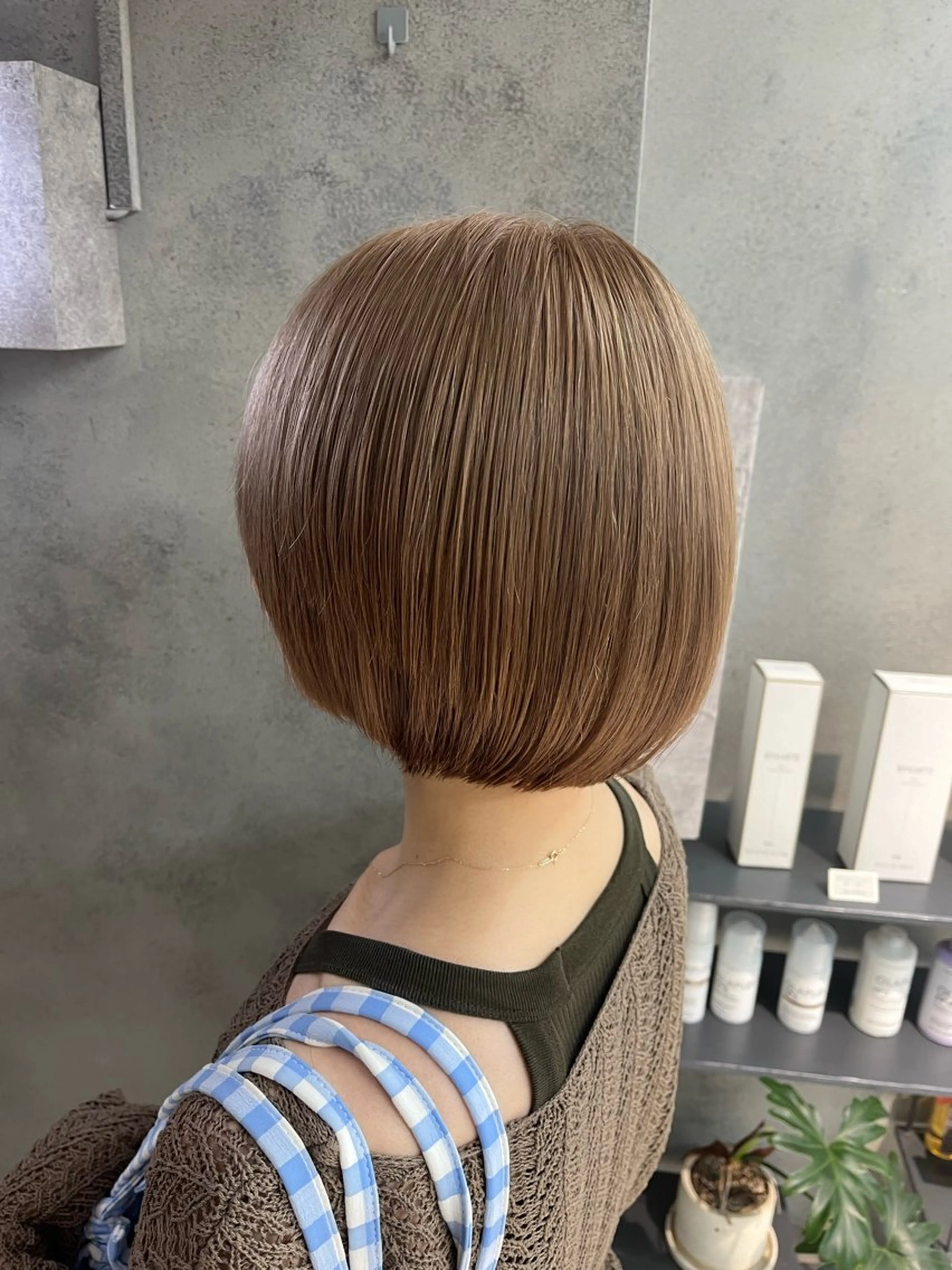 ショート ヘアカラー トリートメント 💫ハイトーンボブ/ HARU💫のヘアスタイル